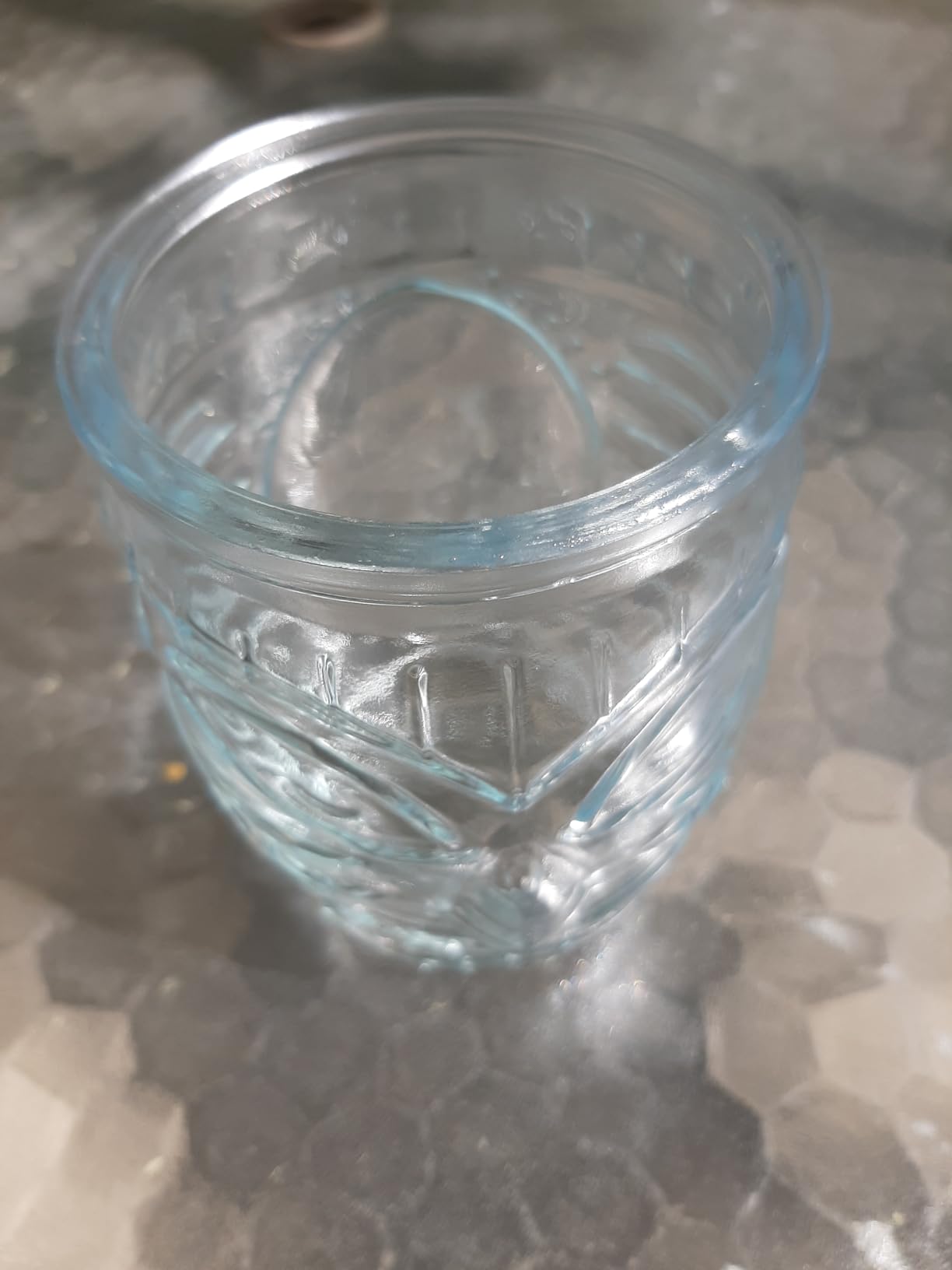Cedilis 6 Pack Modern Bar Tiki Glasses, Double Old Fashioned Glass, Hawaiian Style Tiki Cup, Cocktail Tiki Mug, Clear, 16 Ounce customer photo 2
