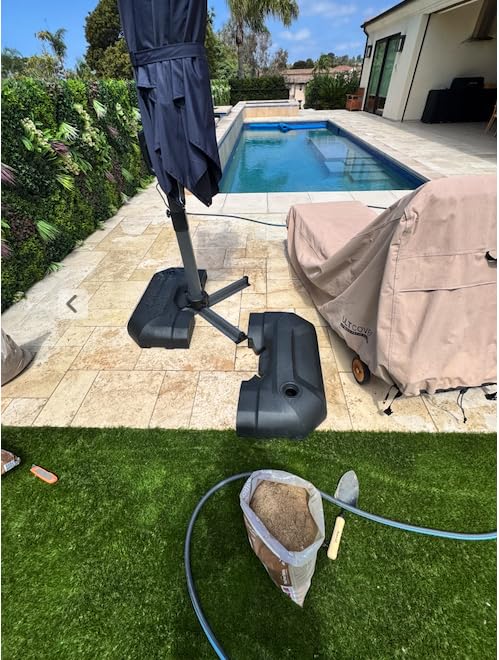 PURPLE LEAF 9' X 11.5' Patio Umbrella Outdoor Cantilever Rectangle Umbrella Aluminum Offset Umbrella with 360-degree Rotation for Garden Deck Pool Patio, Grey customer photo 2