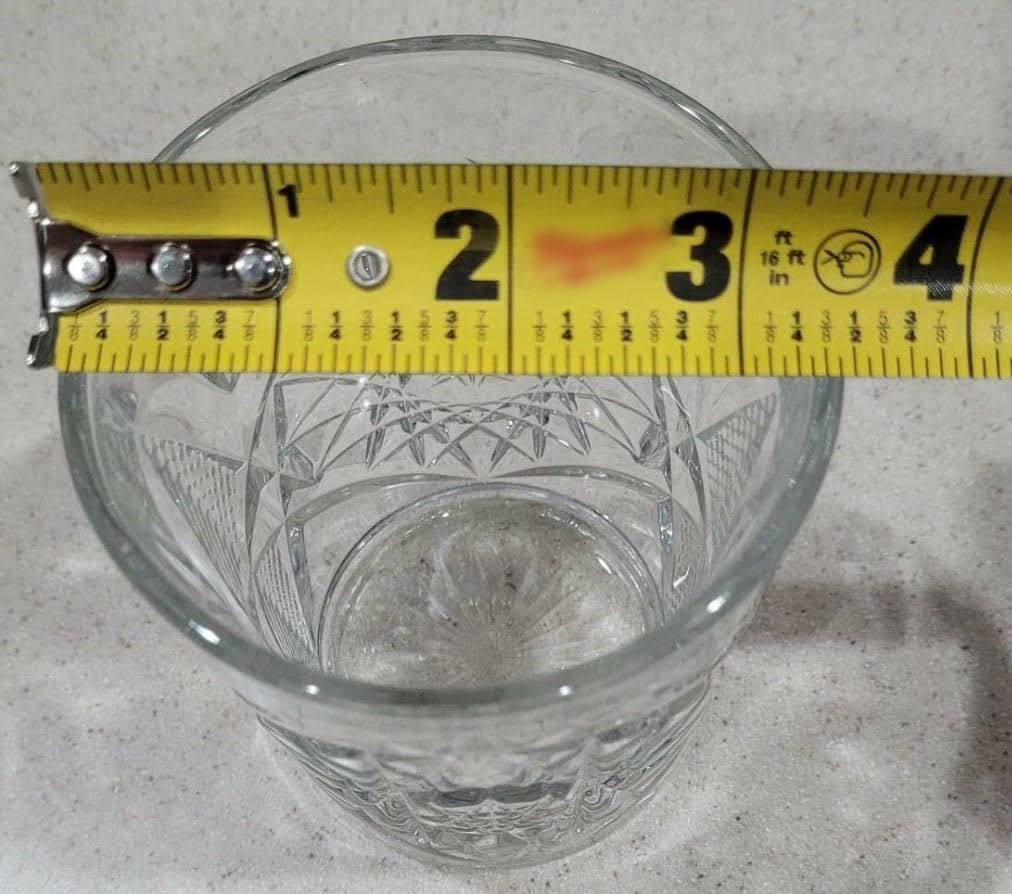 Libbey Hobstar Double Old Fashioned Glasses, Clear Cut Glass Drinking Glasses Set of 4, Durable, Vintage Whiskey Glasses for Cocktail, Drinks and More customer photo 1