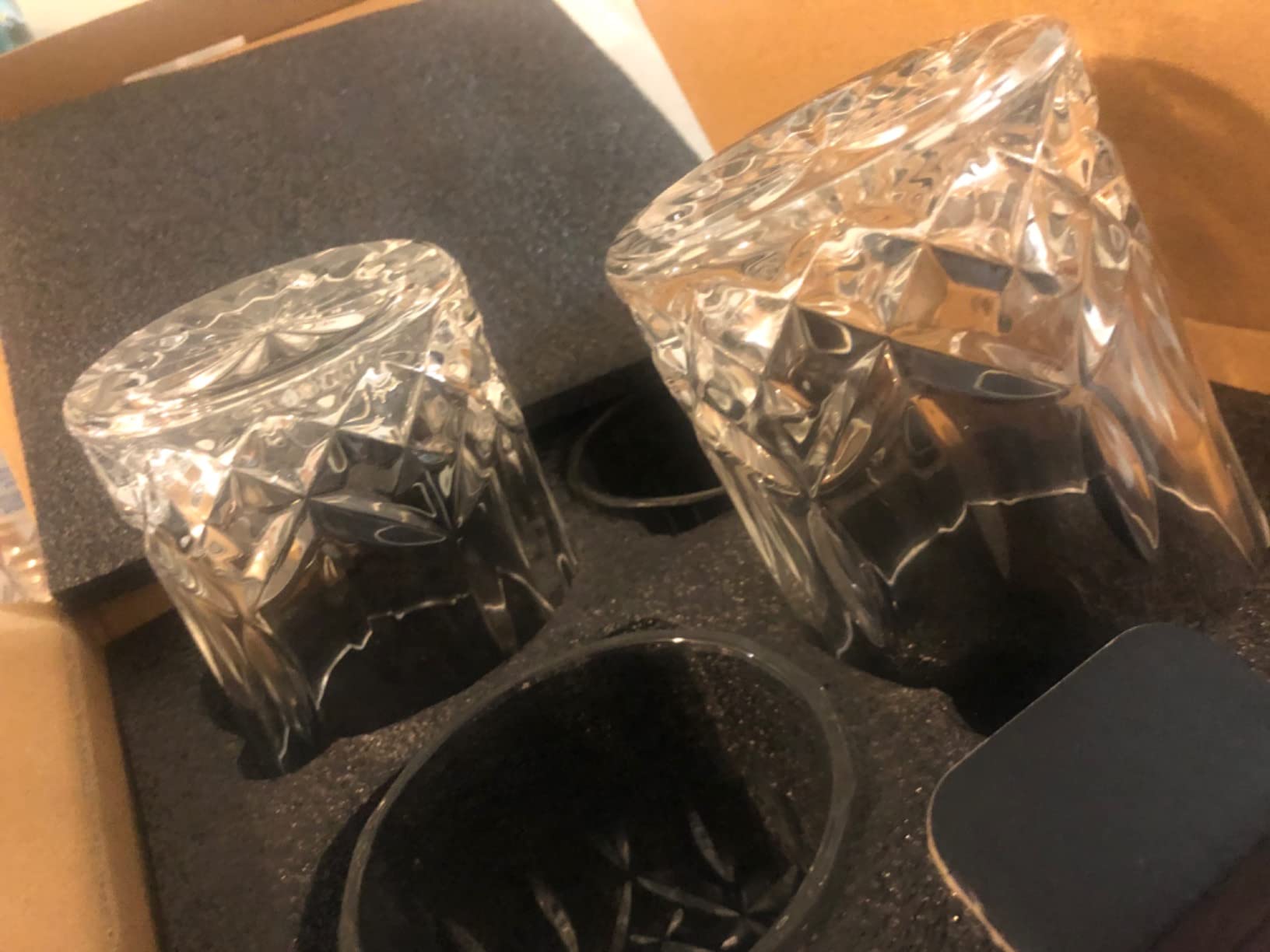 OPAYLY Whiskey Glasses Set of 4, Rocks Glasses, 10 oz Old Fashioned Tumblers for Drinking Scotch Bourbon Whisky Cocktail Cognac Vodka Gin Tequila Rum Liquor Rye Gift for Men Women at Home Bar customer photo 2