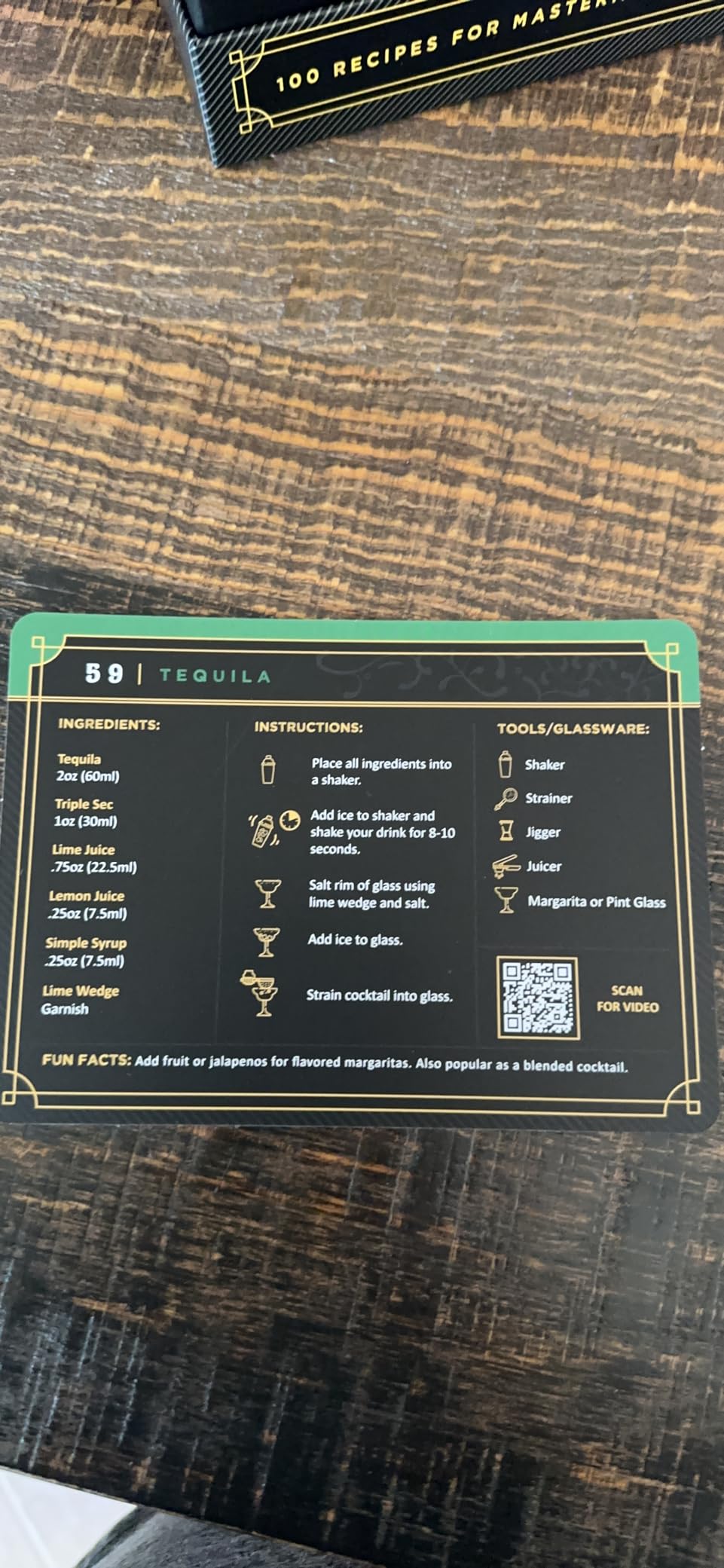 Cocktail Cards: 100 Cocktail Recipes to Master Cocktails in Bartender Flashcard Form with Step by Step Cocktail Instructions and Video Instructions customer photo 1