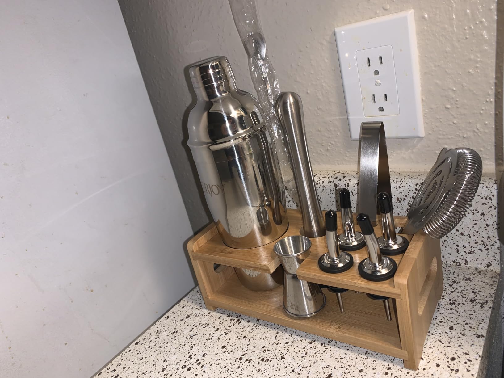 Cocktail Shaker Set, 16 Piece Bartender Kit, Cocktail Shaker, Stainless Steel Bar Set Accessories, Coktail Set, Boston Shaker, Drink Mixer Shaker, Bartending Bar Tools with Muddler Spoon Jigger customer photo 2