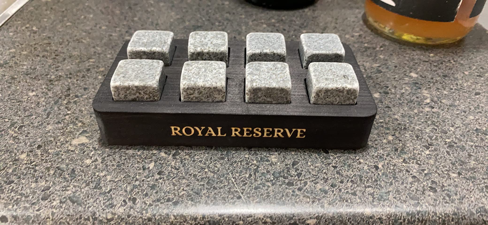 Whiskey Stones Gift Set by Royal Reserve - Artisan Crafted Reusable Chilling Rocks for Scotch - Stocking Stuffer for Men - Bourbon Gifts for Husband Dad Boyfriend Guy customer photo 2