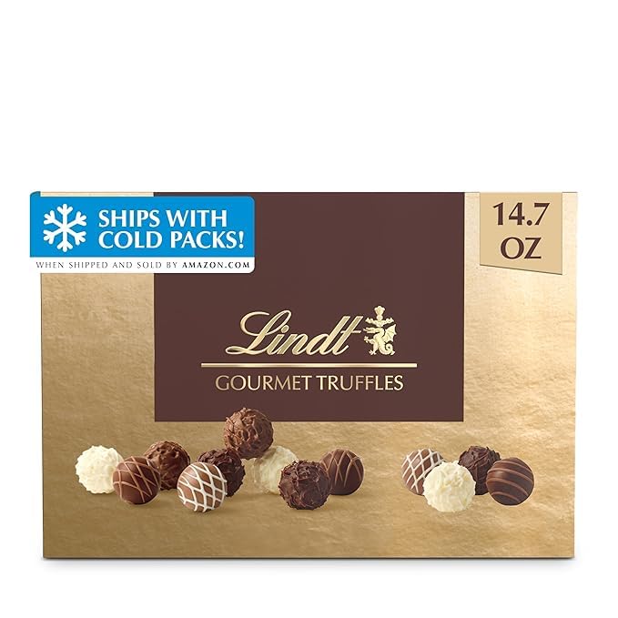 Lindt Gourmet Truffles Chocolate Candy Truffles, Assorted Chocolate Truffles, 14.7 oz Gift Box customer photo 1