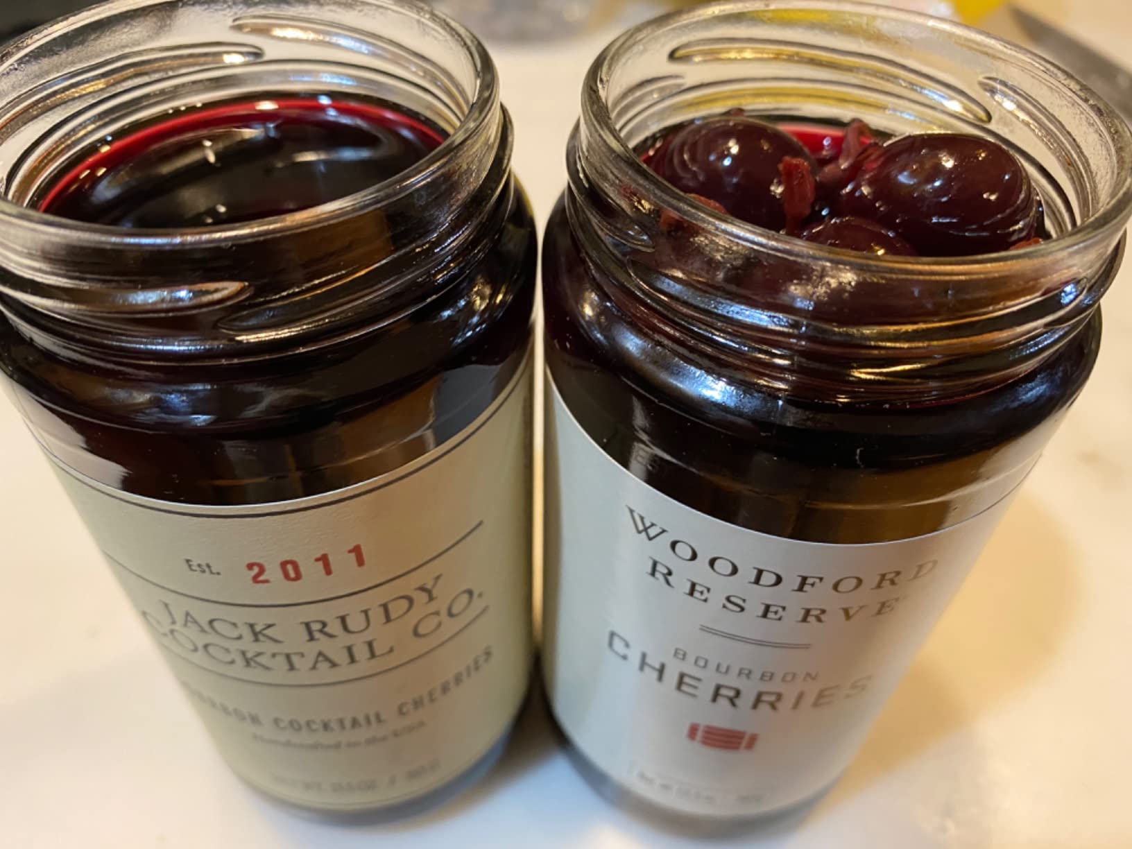 Jack Rudy Cocktail Co, Cherries Bourbon Barrel Aged, 13.5 Fl Oz | Handcrafted | Tart Oregon Cherries | Essential Cocktail Ingredient | Old Fashioned, Manhattan, Whiskey | Gourmet customer photo 1