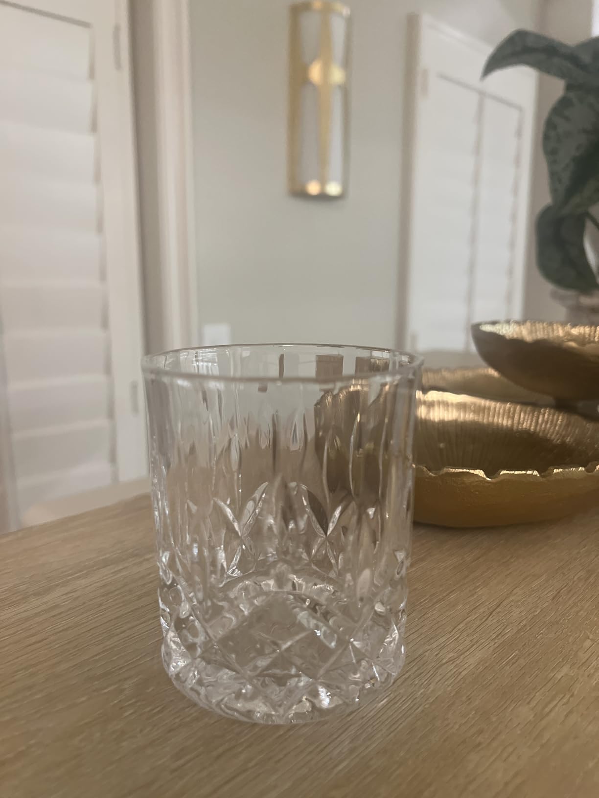 Viski Admiral Crystal Whiskey Tumbler Set, Classic Lowball Cocktail Glasses, Crystal Clear Drinking Glasses for Bourbon, Scotch, Spirits, Neat Pours, Gifts for Men, Home Bar, 10 oz, Set of 4 customer photo 1
