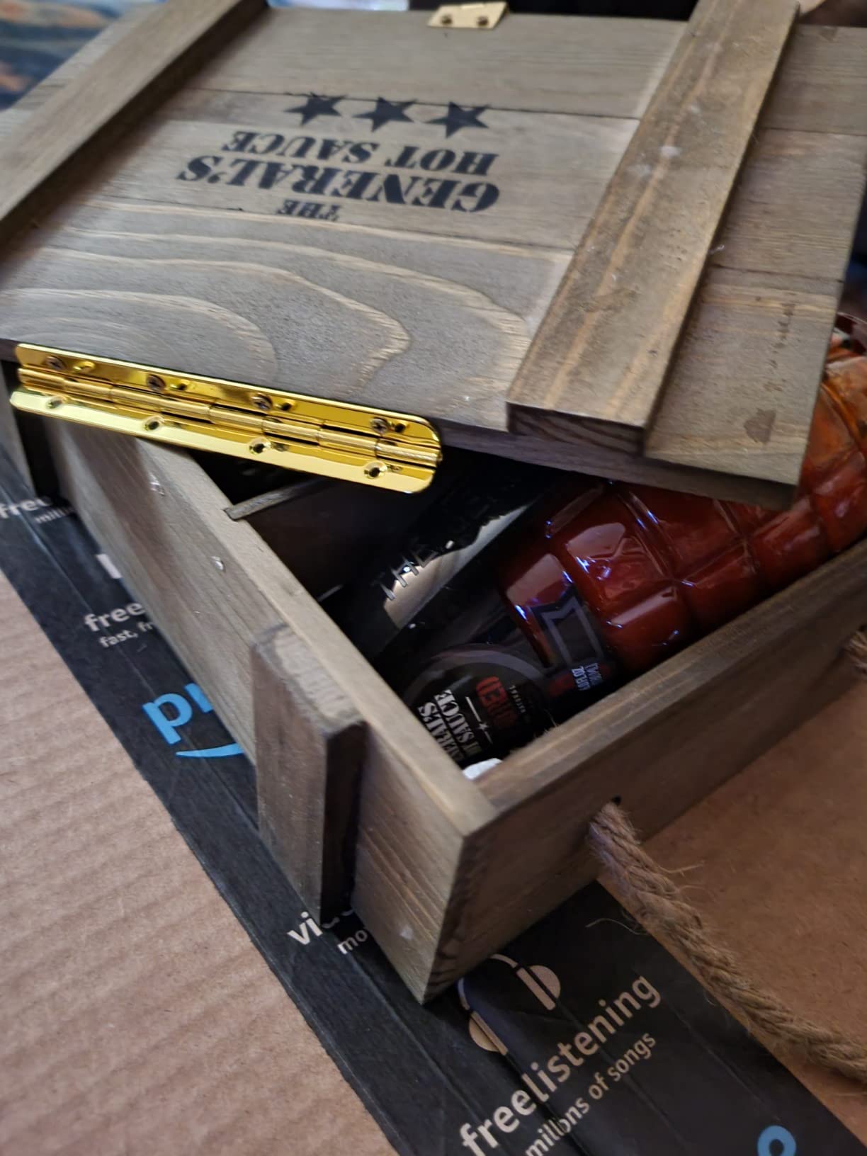 The General's Hot Sauce Gift Set, Ammo Crate Gourmet Variety 6 oz 3-Pack, Habanero & Cayenne Peppers, 3/5-4/5 Heat, Natural Spicy Sauce for Wings, Ribs, BBQ, American Grown, Veteran-Owned, Vegan customer photo 2