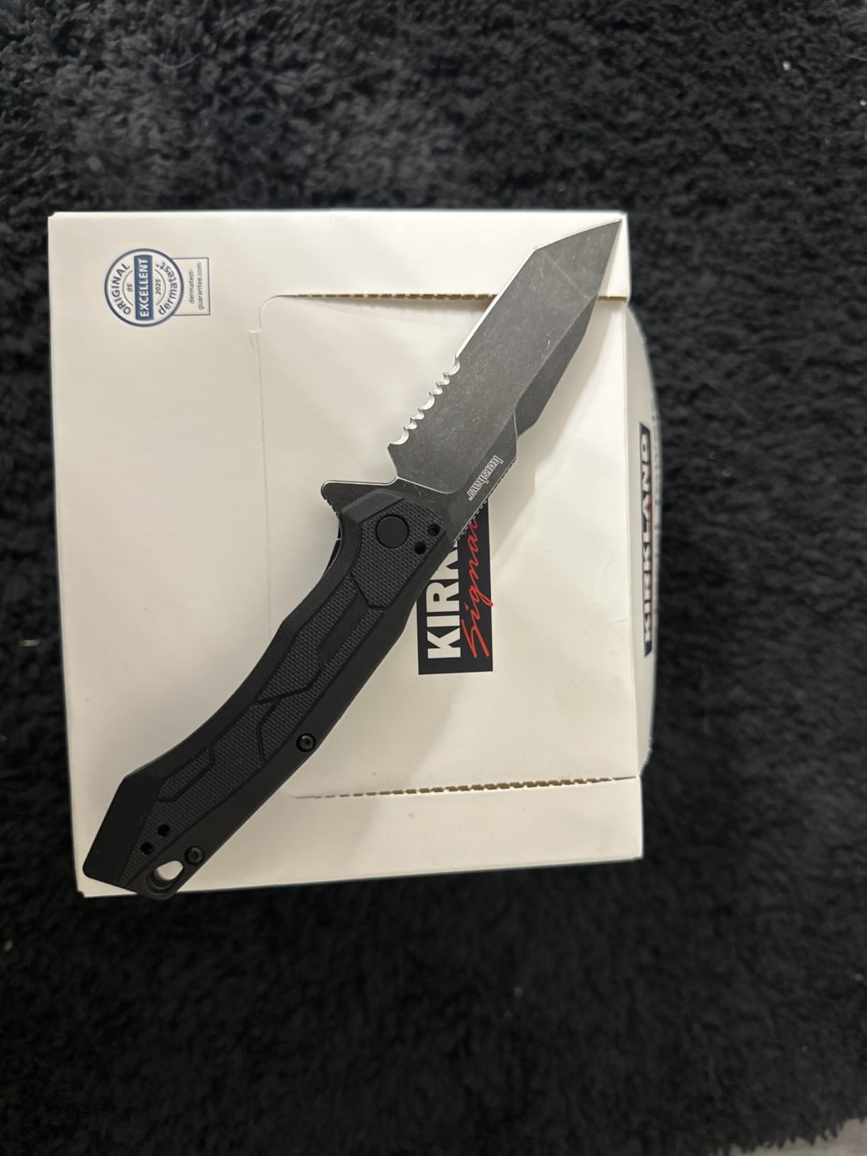 Kershaw Analyst Pocket Knife, Black, 3.25 Inch Stainless Steel Tanto Plain Edge Blade, EDC with Assisted Opening, 4-Position Clip Carry, Everyday Carry Pocket Knife for Men and Women customer photo 1