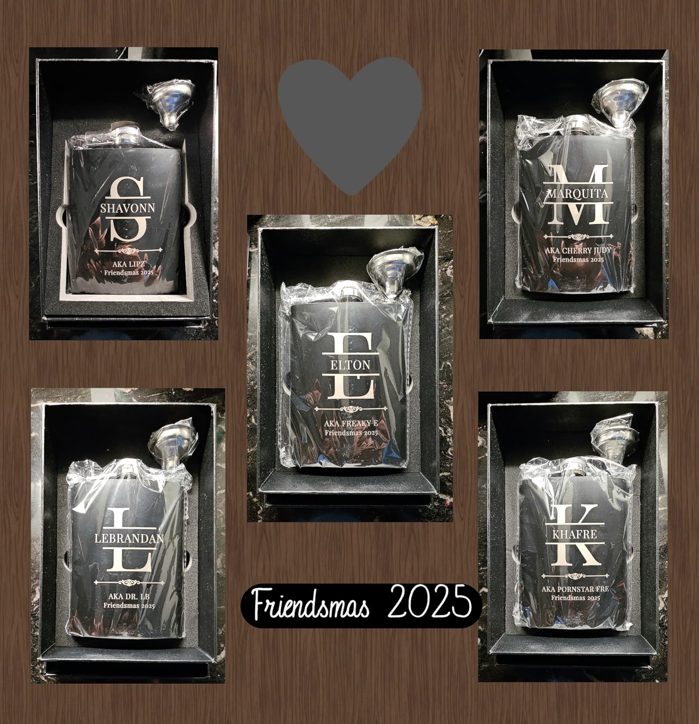Groomsmen Flasks, Set of 8 Personalized Groomsmen Gifts for Wedding, Custom Engraved Whiskey 304 Steel Stainless Flasks for Groomsman Best Man Groom Father of Bride, Black customer photo 1
