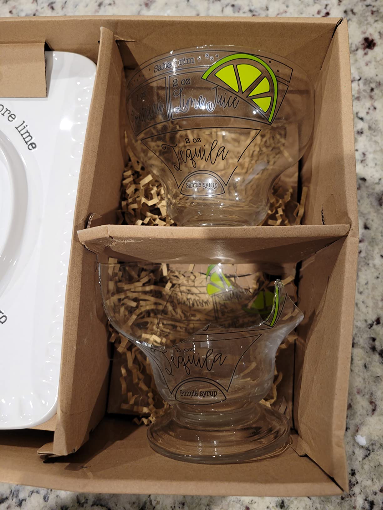 Mud Pie Margarita Gift Box | Includes 2 Margarita Glasses and Lime and Salt Rimmer customer photo 1