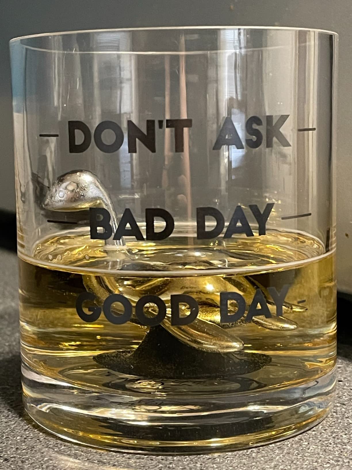 Loch Ness Whisky Chilling Stone - Stainless Steel Reusable Ice Cube | Novelty Bar Accessory for Father's Day, Whisky, Bourbon, Scotch & Cocktail Lovers (Classic Box) customer photo 1