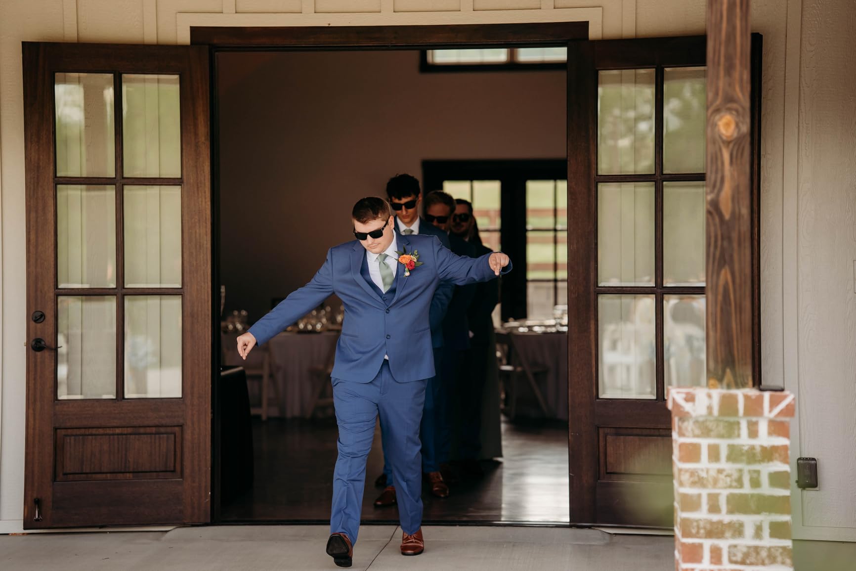 LADY&HOME Bachelor Party 7pcs Wedding Sunglasses for Groom, Best Man, Groomsmen Gifts Wedding Favor customer photo 2