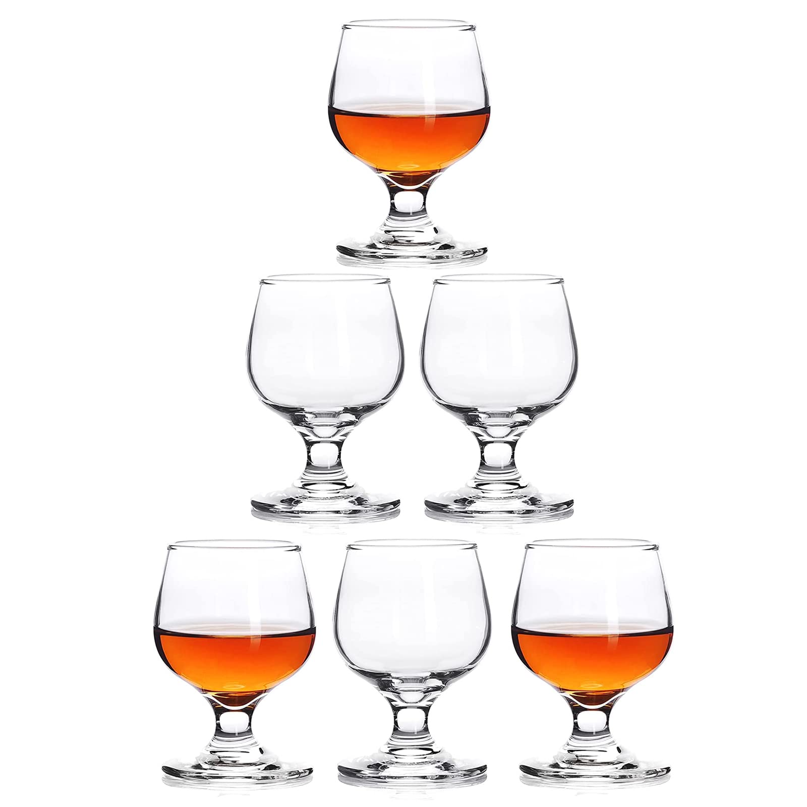 Valeways 3.5oz Shot Glass Set of 6 - Clear, Cute Glasses Perfect for Tasting Brandy customer photo 1