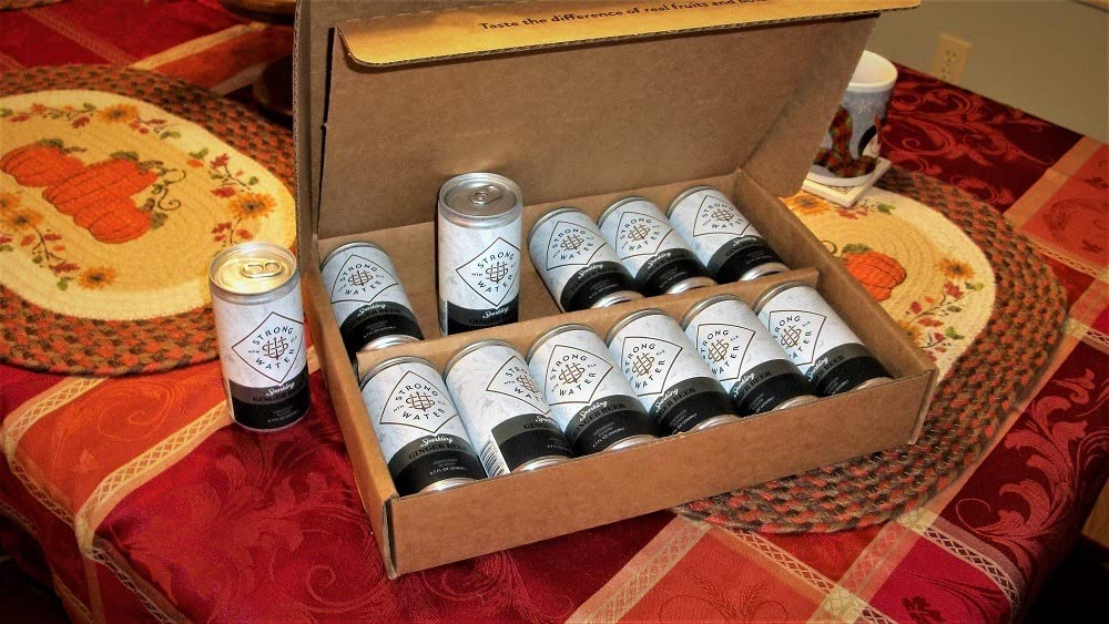 Strongwater Sparkling Ginger Beer - 12 Pack Cans (8.4 Fl Oz Each) - Premium Craft Cocktail Mixer Made with Filtered Rocky Mountain Water & Ginger Root - Real Cane Sugar customer photo 1