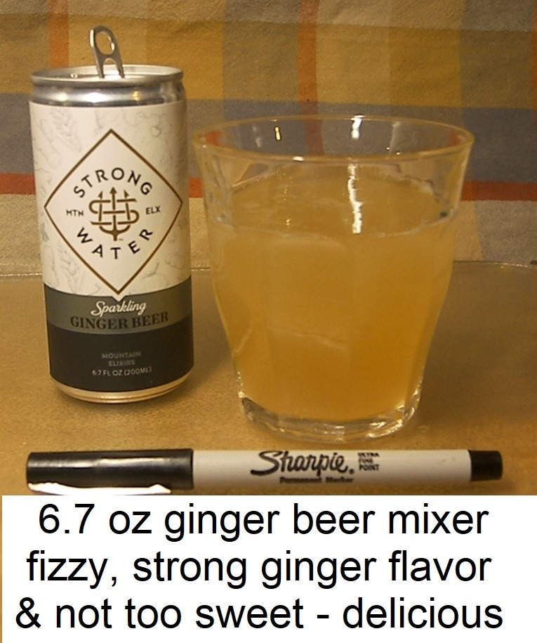 Strongwater Sparkling Ginger Beer - 12 Pack Cans (8.4 Fl Oz Each) - Premium Craft Cocktail Mixer Made with Filtered Rocky Mountain Water & Ginger Root - Real Cane Sugar customer photo 2