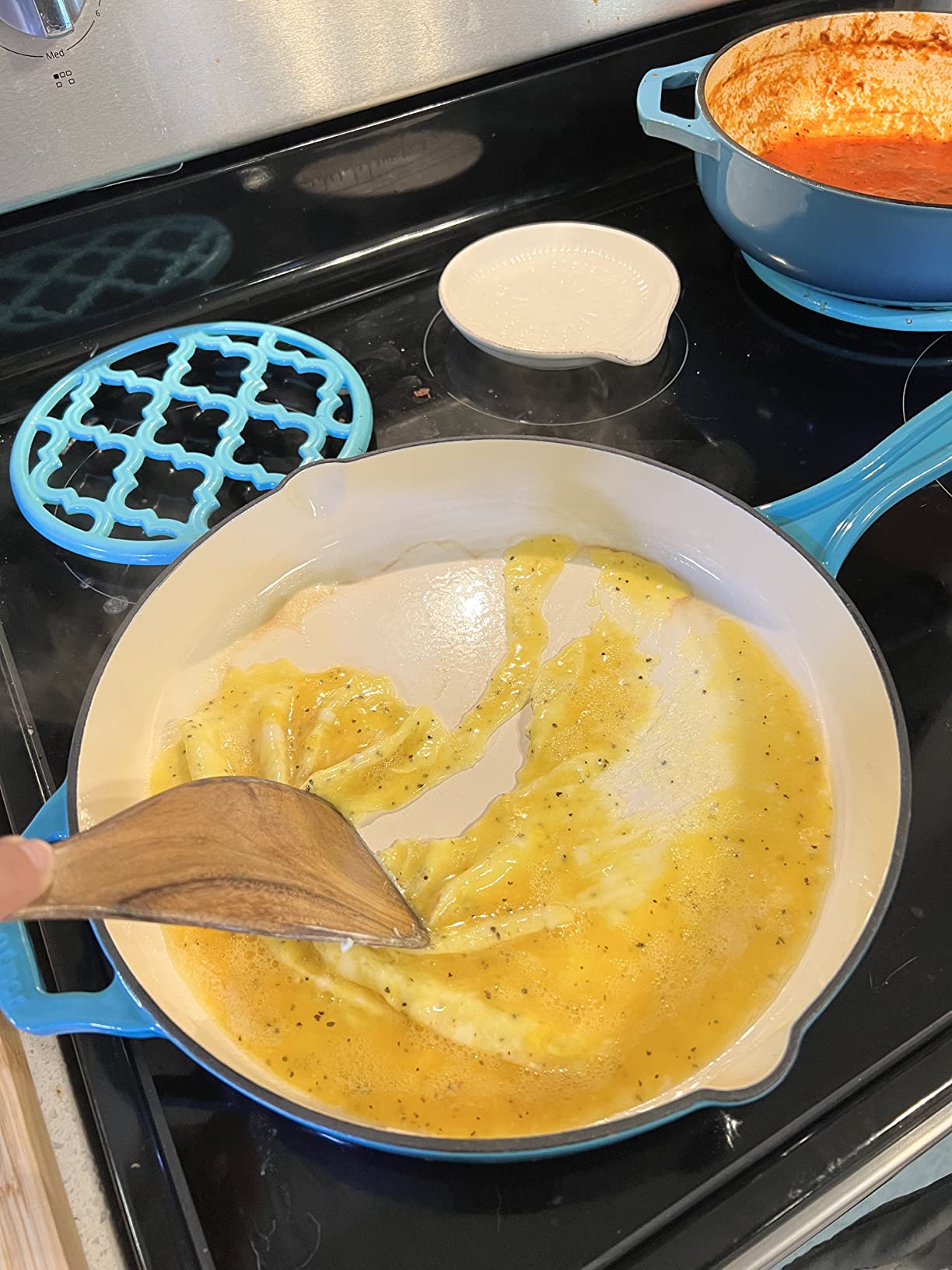 Enameled Cast Iron Frying Pan Set - 8