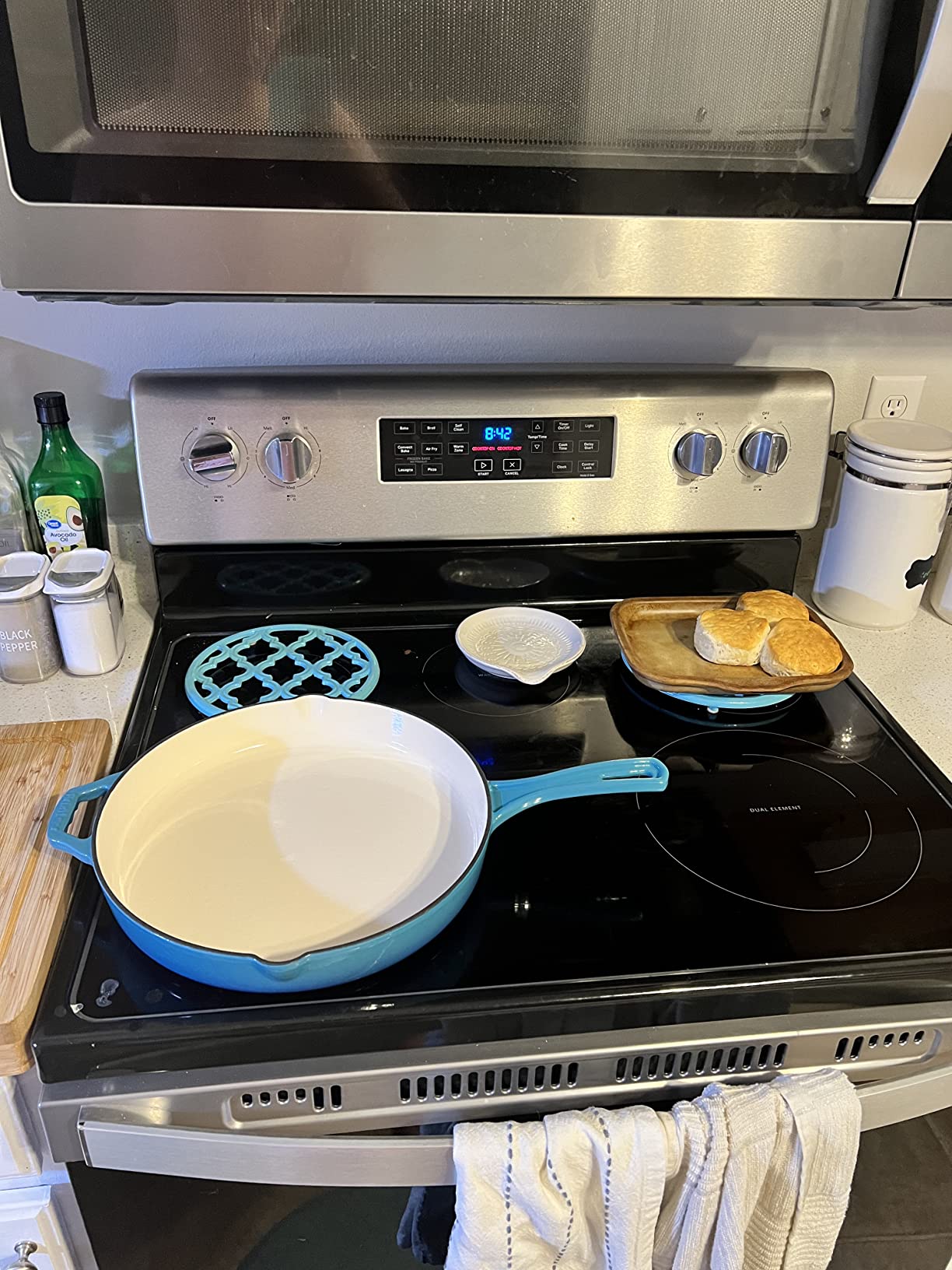 Enameled Cast Iron Frying Pan Set - 8