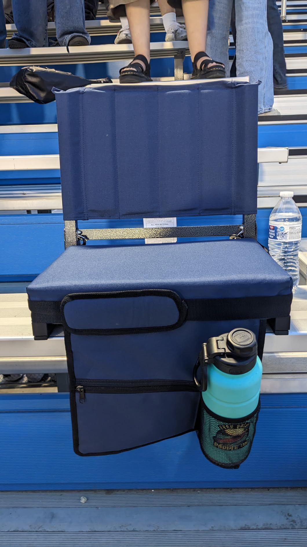 SPORT BEATS Stadium Seats with Back Support Bleacher Chairs with Back and Cushion Thick Padded Bleacher Seats Includes Shoulder Strap customer photo 1