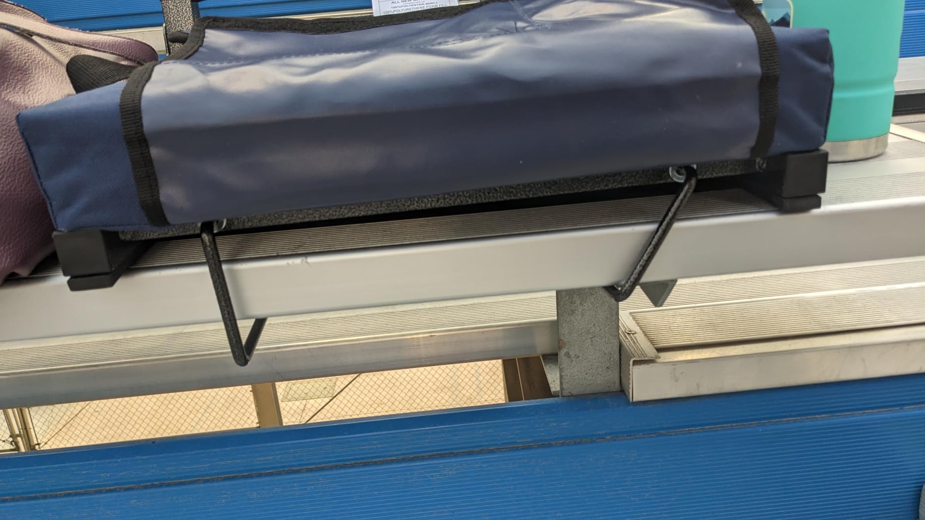 SPORT BEATS Stadium Seats with Back Support Bleacher Chairs with Back and Cushion Thick Padded Bleacher Seats Includes Shoulder Strap customer photo 2