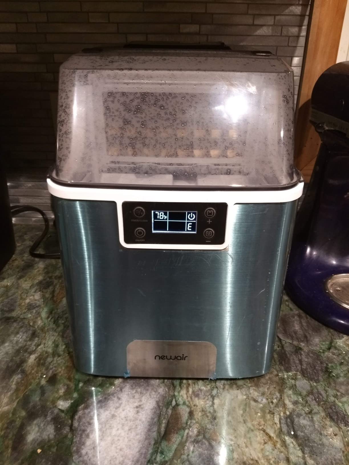 Newair Countertop Clear Ice Maker, 45lbs/Day Ice Cube Machine, Self-Cleaning Function, Stainless Steel customer photo 2