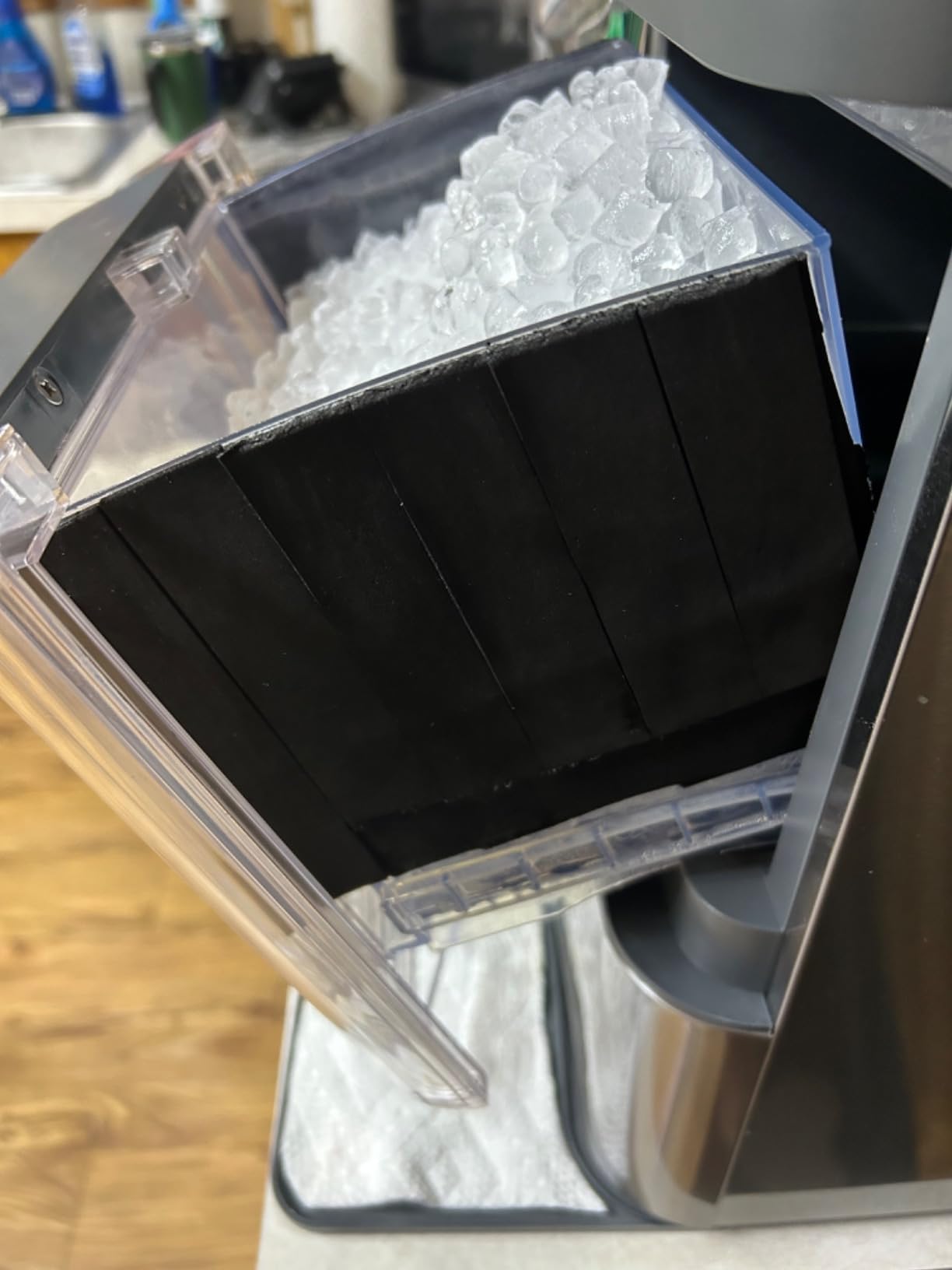 GE Profile Opal 2.0 | Countertop Nugget Ice Maker | Ice Machine with WiFi Connectivity | Smart Home Kitchen Essentials | Black Stainless customer photo 1