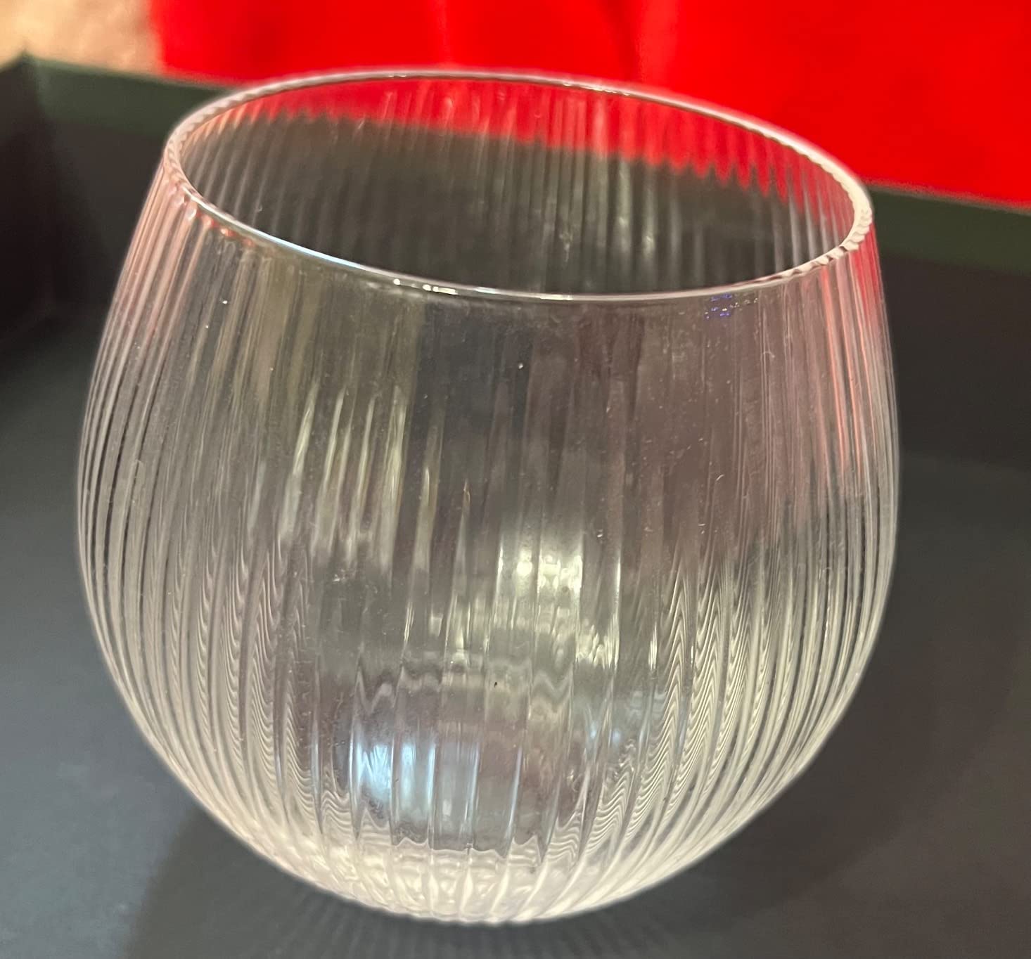 Vintage Art Deco Gin and Tonic Balloon Glasses | Set of 4 | 13.5 oz Stemless Crystal Copas for Drinking Gin Cocktails | Retro Gift Goblets for Gin Lovers | Bubble Cups for Bar Drinks customer photo 1