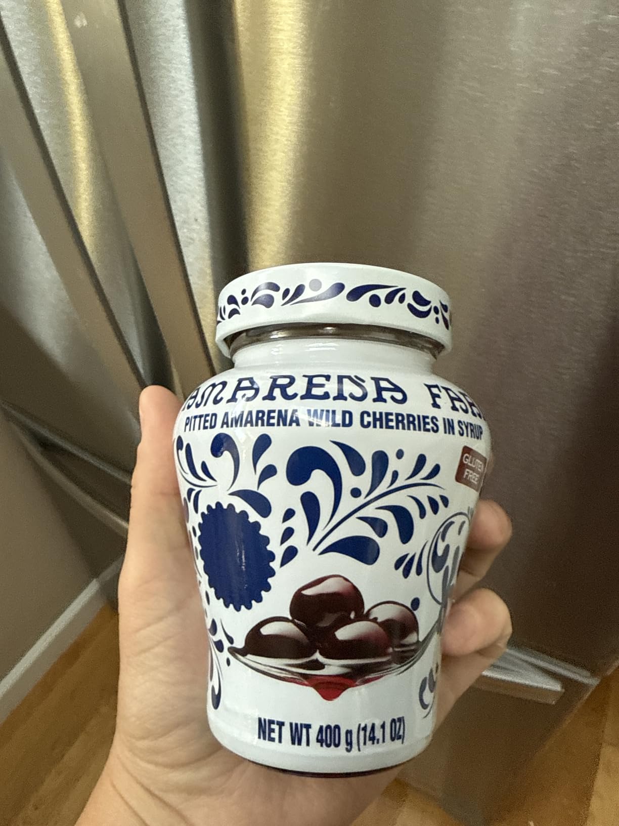 Amarena Fabbri Wild Cherries in Syrup, Gluten Free, Non GMO, Vegan, 400 grams (14oz) customer photo 2