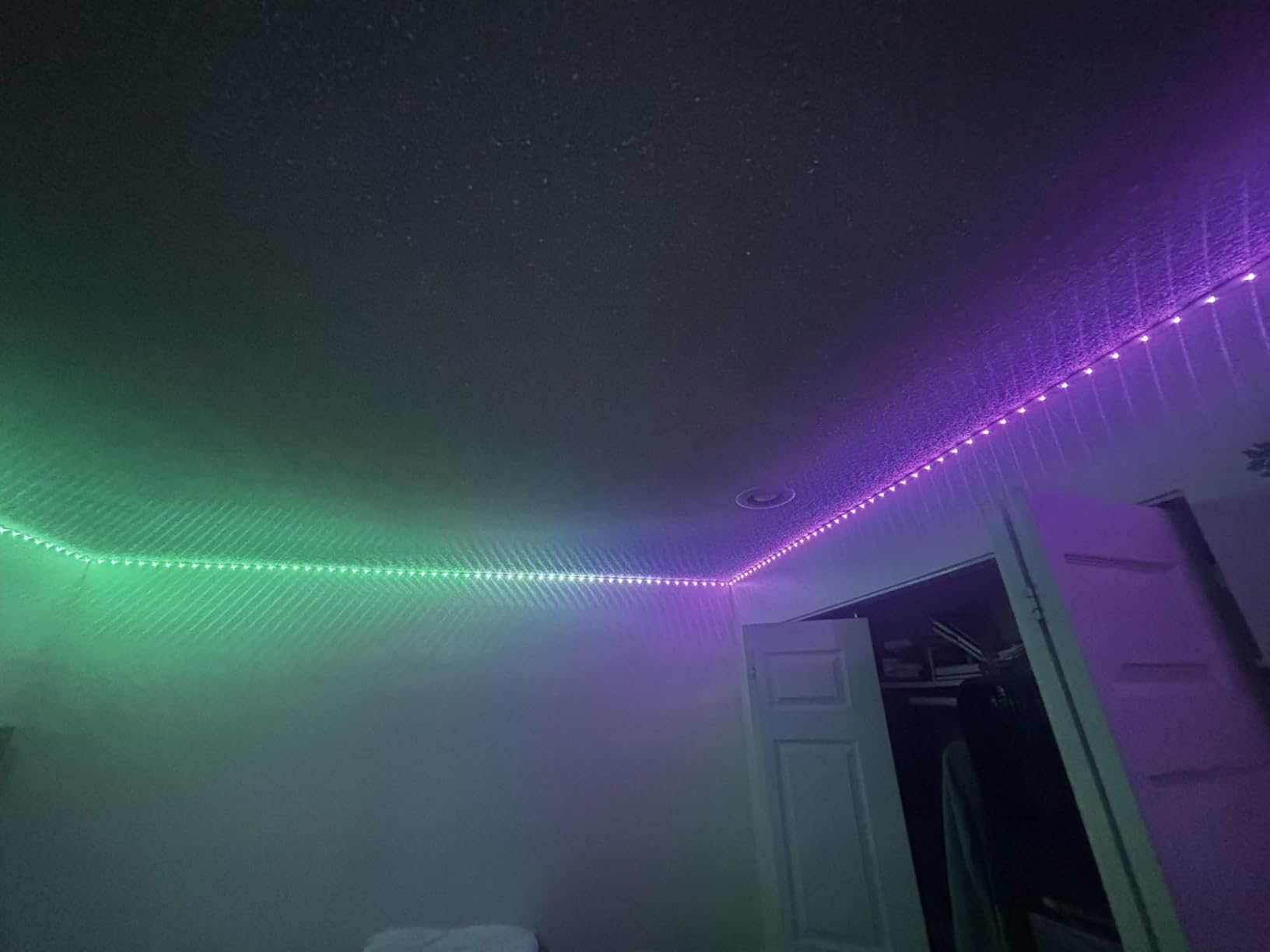Govee 100ft RGBIC LED Strip Lights, Smart LED Lights Work with Alexa and Google Assistant, LED Lights for Bedroom WiFi App Control Segmented DIY Multiple Colors, Color Changing Light, (2 x 50ft) customer photo 1