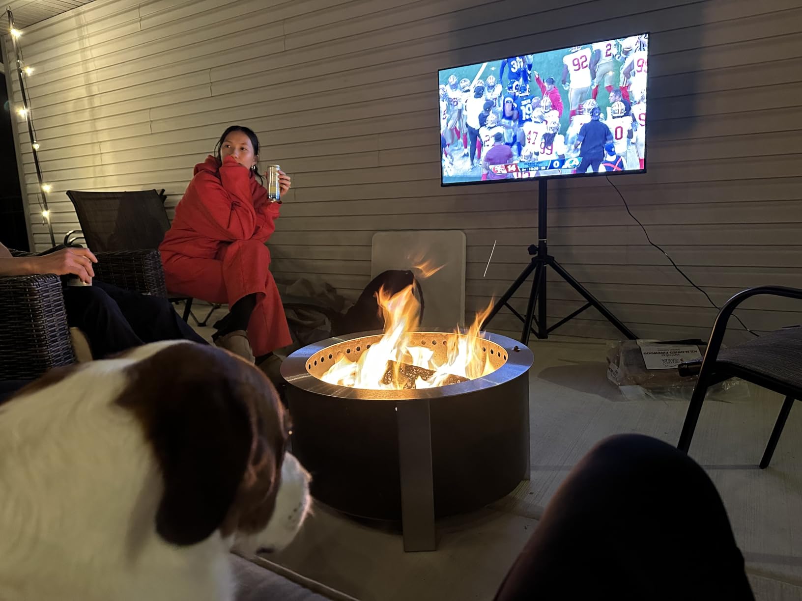 Breeo Smokeless Fire Pit (X Series 24, Corten Steel) | 27.5 inch Smokeless Firepit for Outside | Ideal for Families customer photo 2