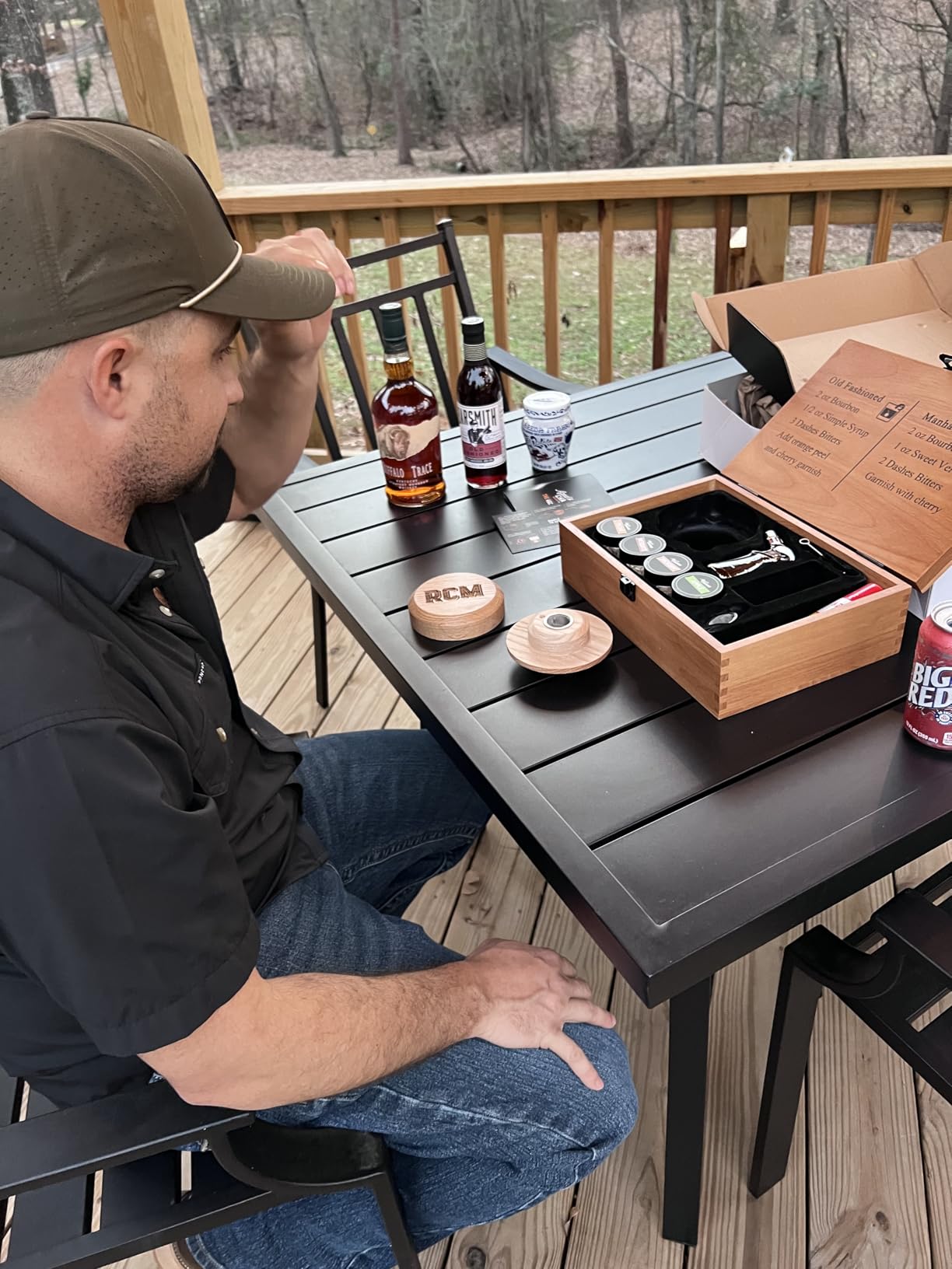Whiskey Cocktail Smoker Kit with Torch, Old Fashioned Syrup & 8 Flavors Wood Chips - Premium USA Oak Smoker - Old Fashioned Smoker Kit - Bourbon Gifts for Men (with Butane) customer photo 1