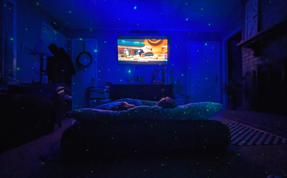 Northern Galaxy Light Aurora Projector with 33 Light Effects, LED Star Projector for Bedroom Nebula Lamp, Remote Control, White Noises, Bluetooth Speaker for Parties customer photo 1