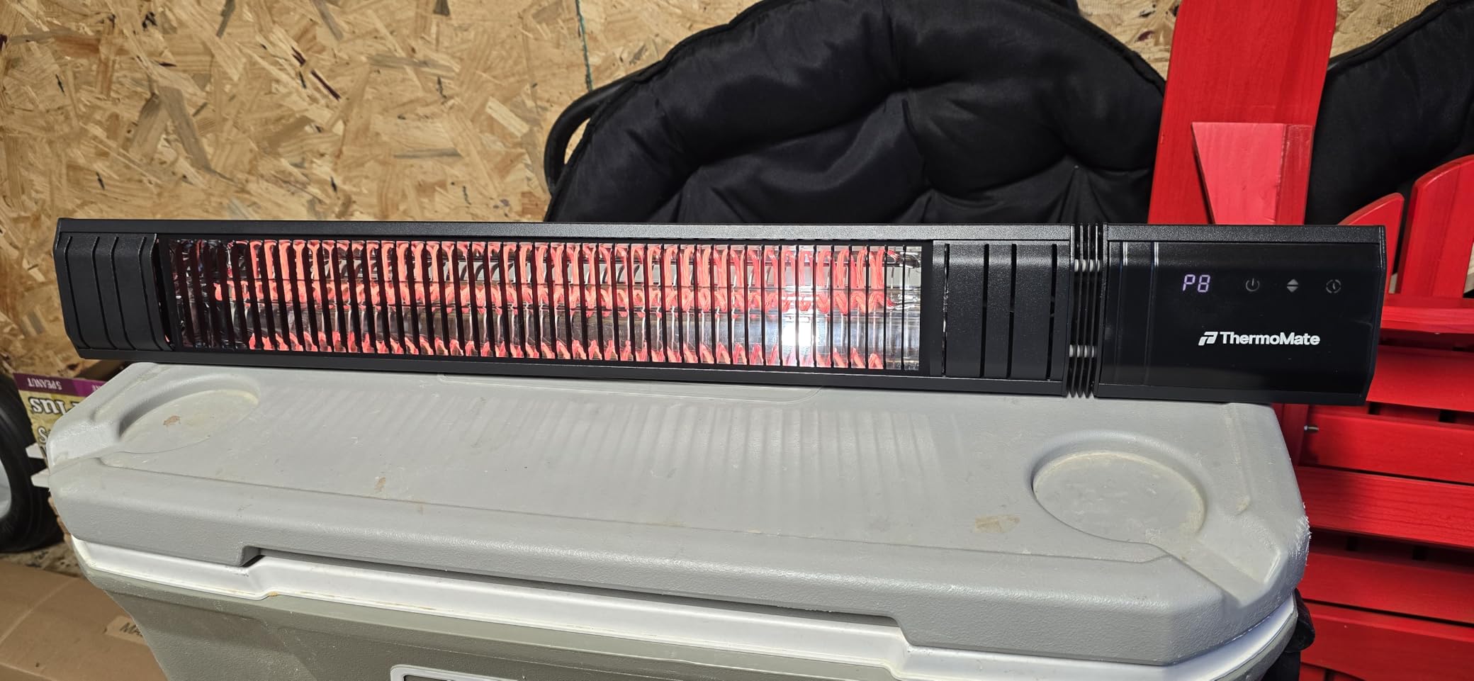 ThermoMate Infrared Electric Patio Heater, 3000W Carbon Fiber Heating for Outdoor/Indoor, Porch, Deck, Garage with Remote 24 Hours Timer, Hard Wired 240V customer photo 1