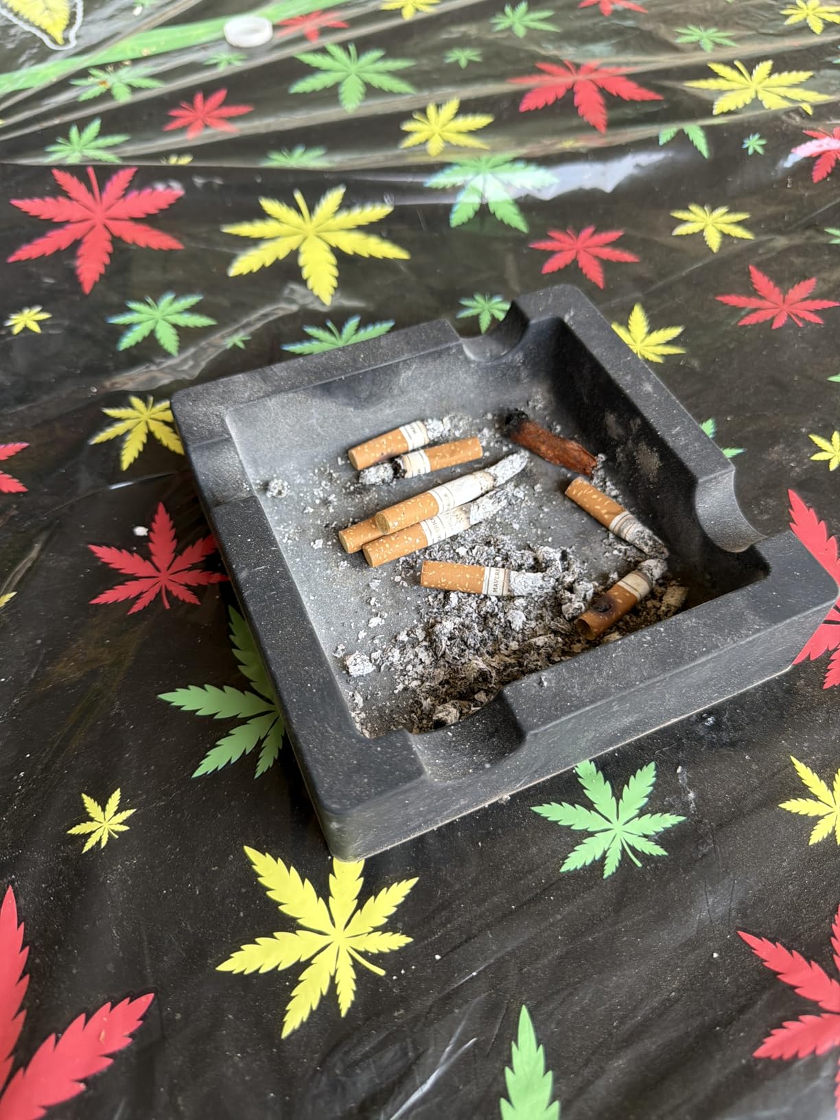 Outdoor Cigar Ashtrays Unbreakable Large Ring Gauge Silicone Ashtrays for Patio/Outside/Indoor/Home Decor with 4 Rest Cigar Holder Ash Tray Minimalistic customer photo 2