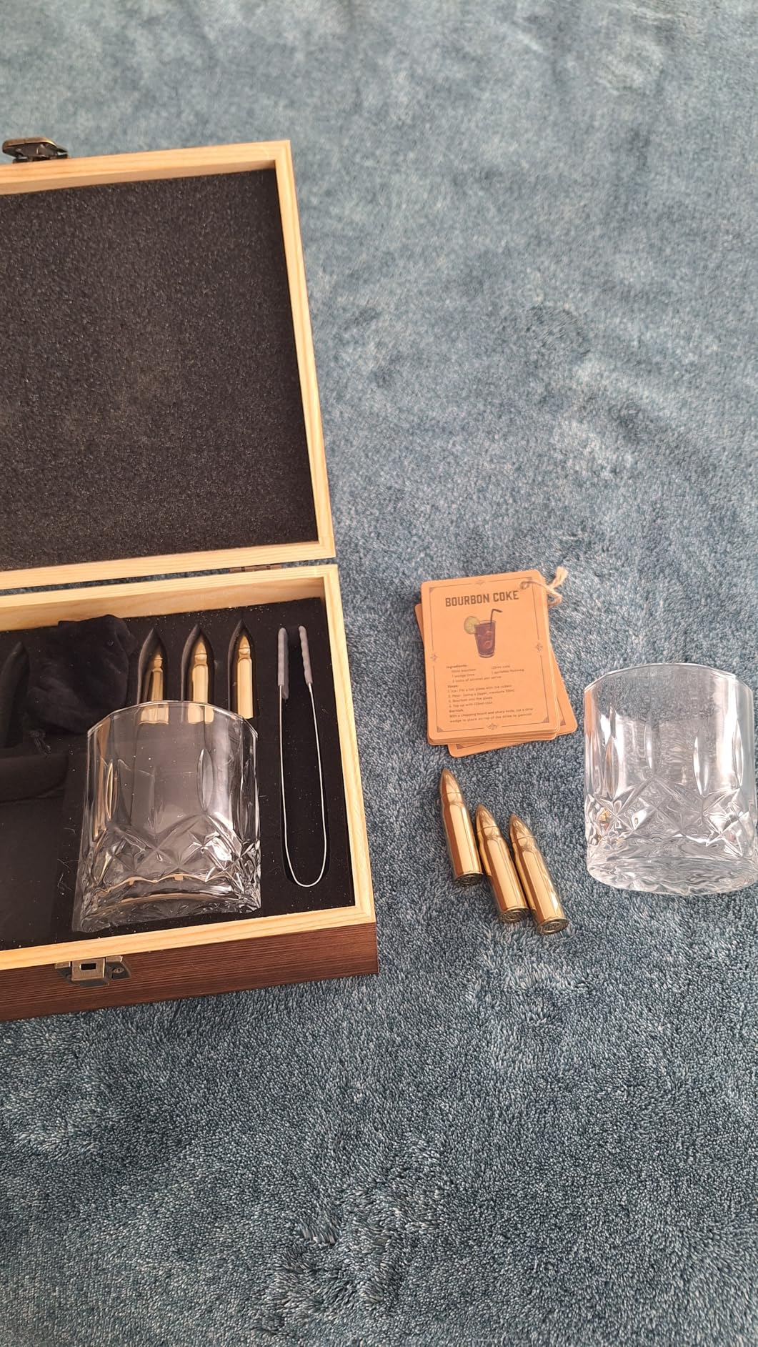 Gifts for Men Dad Husband, Father's Day Anniversary Birthday Gifts for Him Boyfriend, Reusable Stainless Steel Whiskey Stones and Whiskey Glasses Set, Cool Bourbon Scotch Cocktail Set Gifts customer photo 2