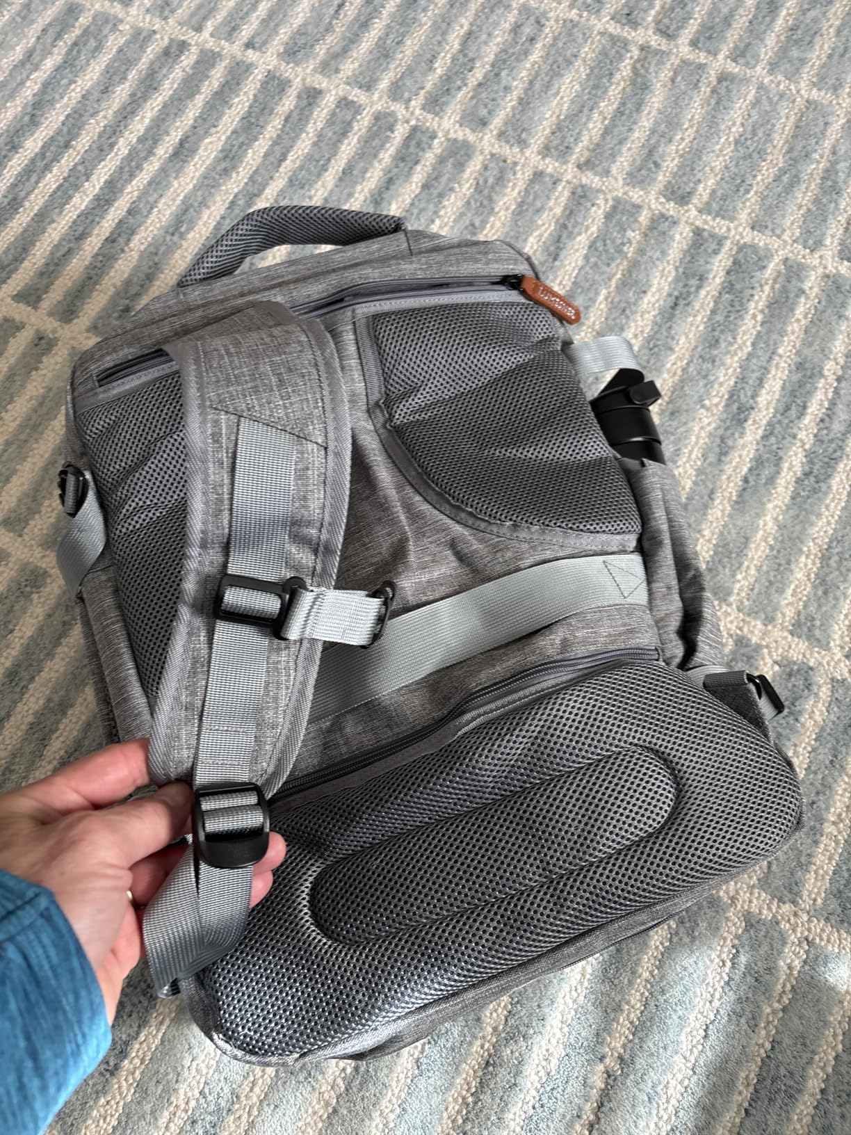 Carry on Travel Backpacks, Extra Large 40L Flight Approved Bag for Men & Women, Expandable Suitcase Backpack With 4 Packing Cubes, Water Resistant Luggage Daypack Business Weekender Bag, Grey customer photo 2