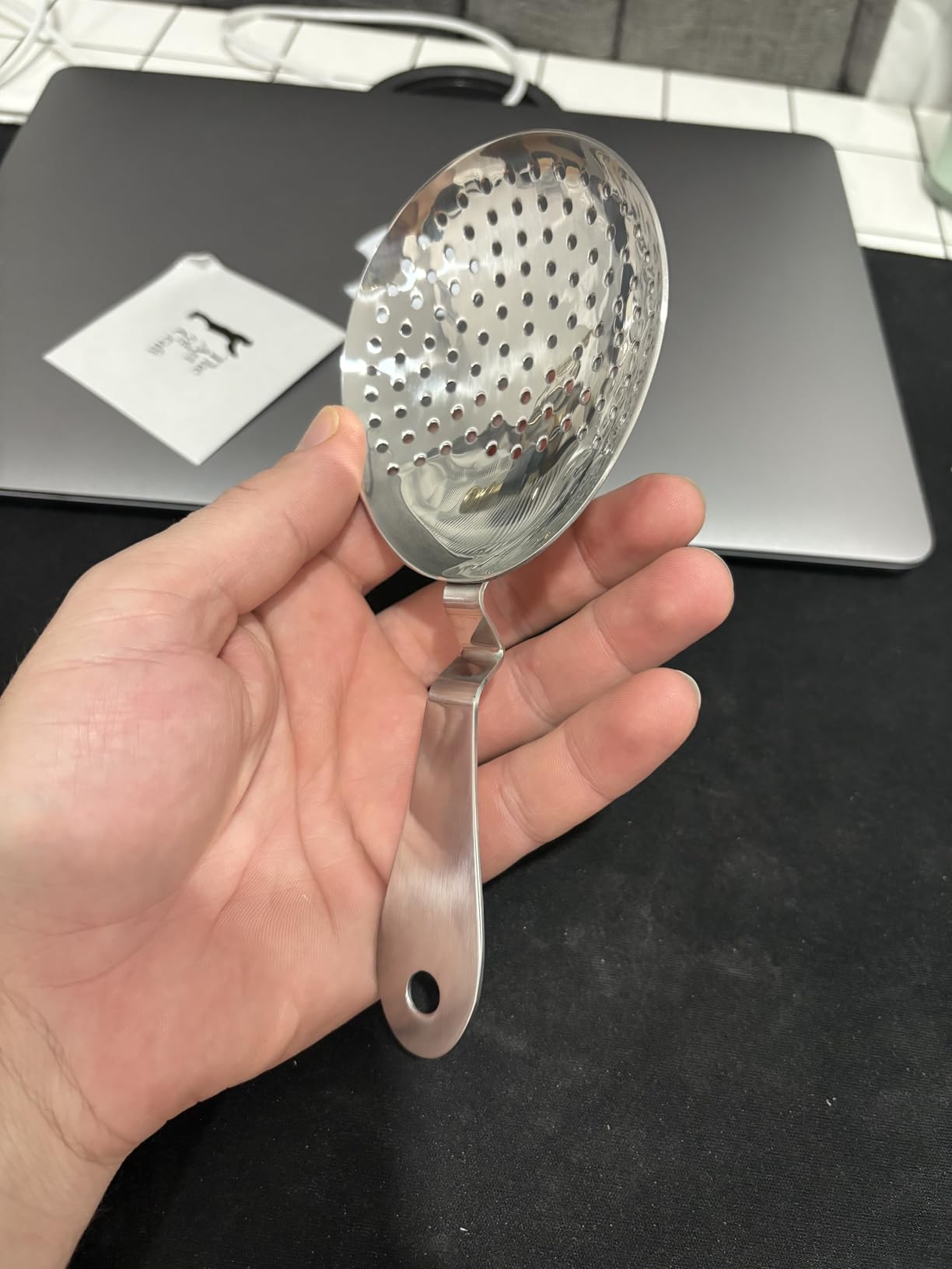 The Art of Craft Julep Strainer: Stainless Steel Cocktail Strainer for Home or Commercial Bar customer photo 2
