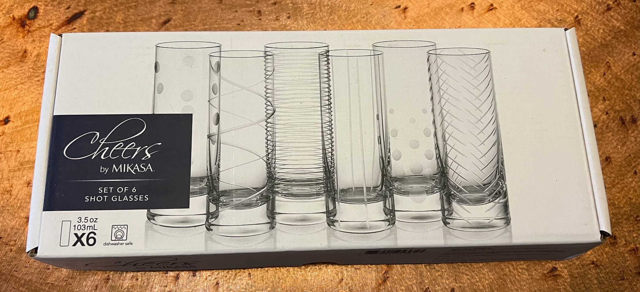 Mikasa Cheers Set of 6 Shot Glasses, 3.5 Ounce customer photo 2