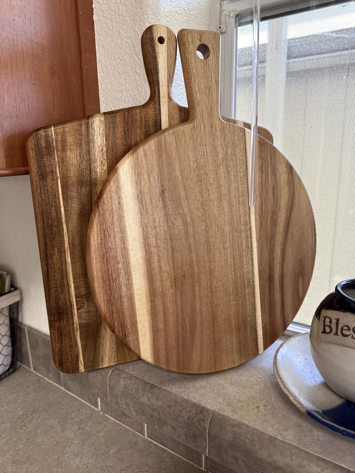 Extra Large 33.7x15.7 inch Charcuterie Boards Gift Set, 100% Bamboo Cheese Board and Knife Set, Cool Meat Cheese Platter Tray, House Warming Gifts New Home, Ideas for Women Mom customer photo 1