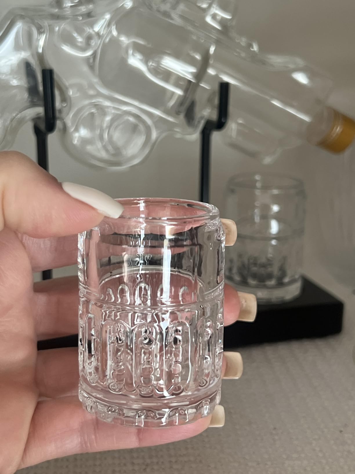 Birthday Gifts for Men Dad, Kollea Gun Whiskey Decanter Set with Shot Glass, Cool Anniversary Ideas for Him Husband Brother, Funny Military Retirement Present, Home Bar Drinking Party customer photo 1