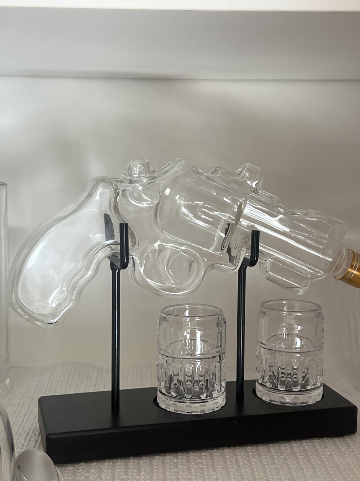 Birthday Gifts for Men Dad, Kollea Gun Whiskey Decanter Set with Shot Glass, Cool Anniversary Ideas for Him Husband Brother, Funny Military Retirement Present, Home Bar Drinking Party customer photo 2
