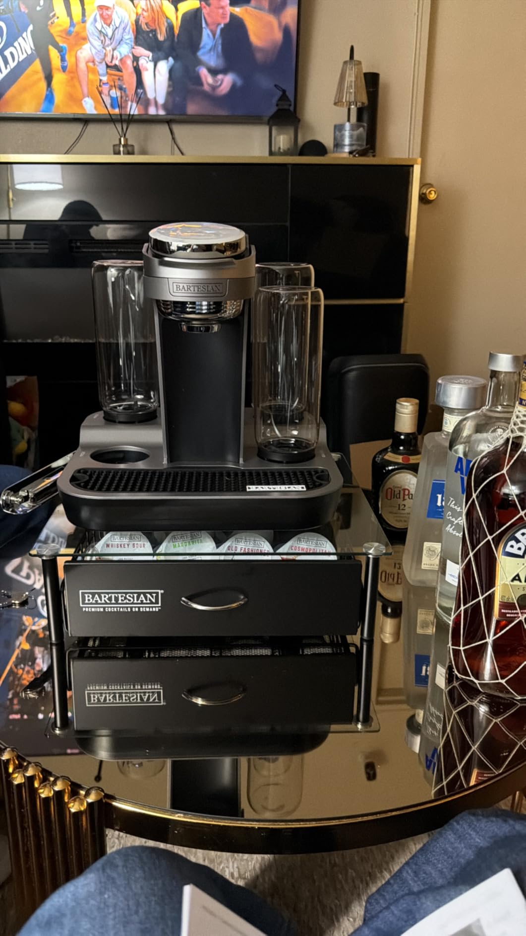 Bartesian Professional Cocktail Machine and Margarita Maker - High Capacity Bar Cocktail Mixer with 5 Premium Glass Bottles for Parties and Entertaining - Push-Button Technology and Easy Clean Design customer photo 2