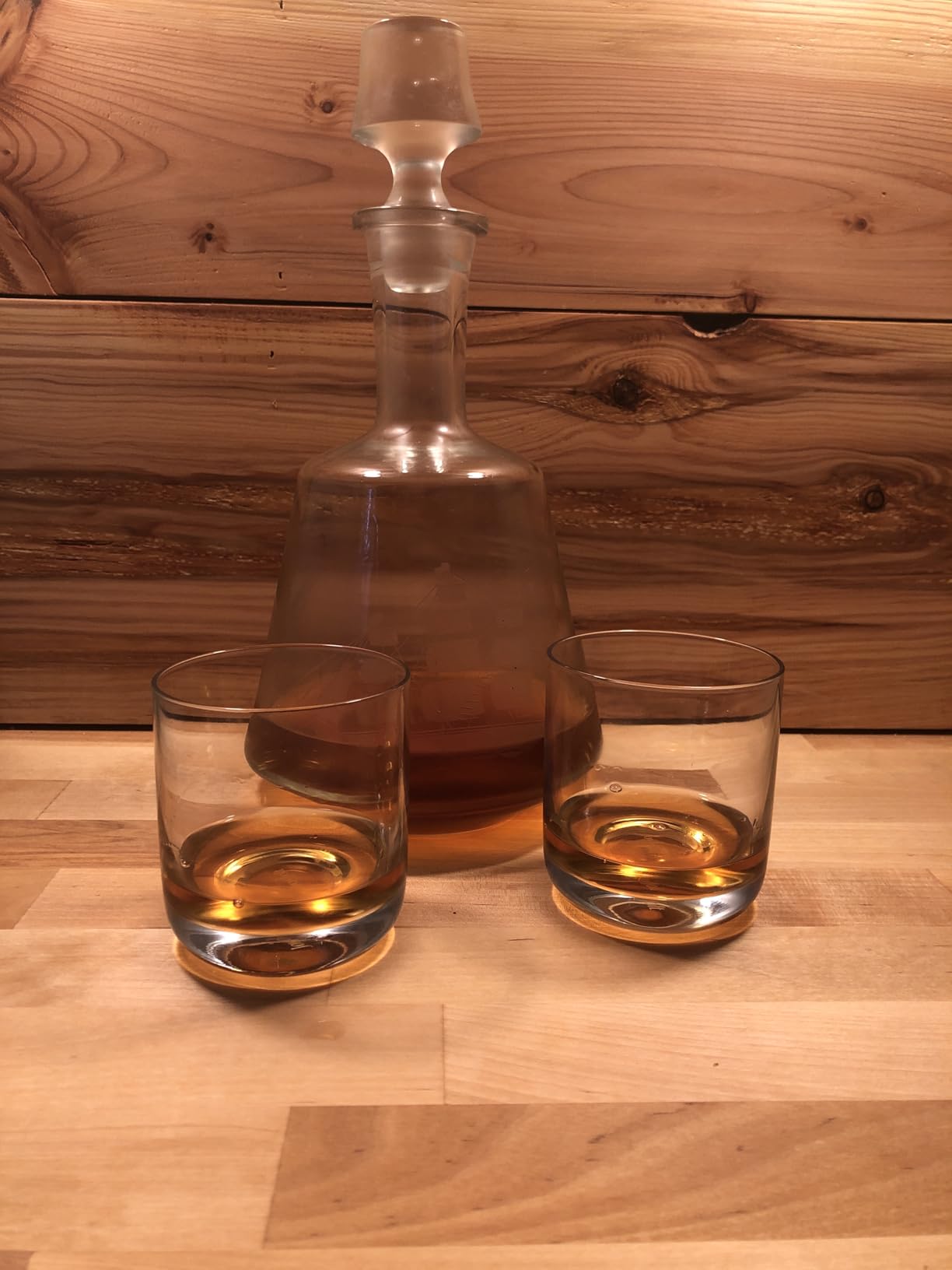 JoyJolt Nova Crystal Whiskey Glasses. Lowball Glasses Set of 4, 10oz Hand Made Short Glass Tumbler with Heavy Base. Double Old Fashioned Rocks Glass for Scotch or Bourbon Dishwasher Safe Glassware. customer photo 1