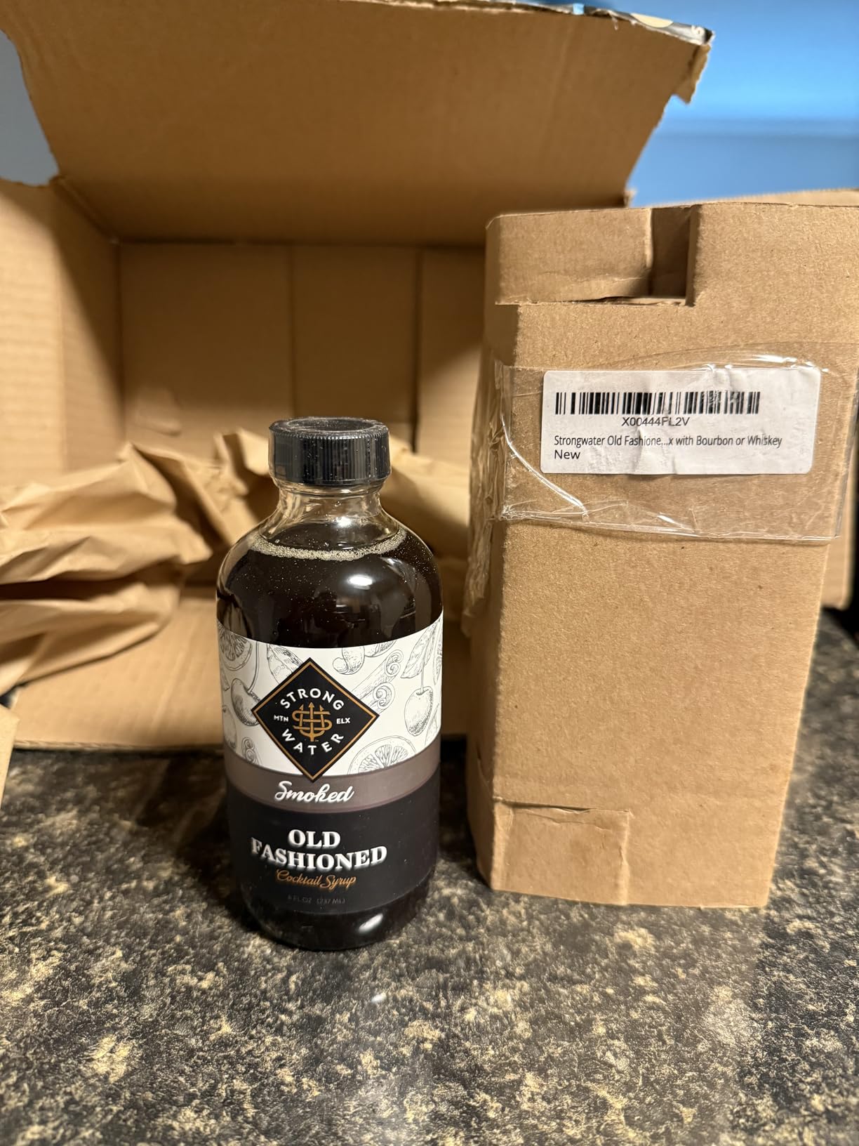Strongwater Old Fashioned Craft Cocktail Mixer - Makes 96 Cocktails - Handcrafted Old Fashioned Syrup with Real Coffee, Maple, Pecans & More - Old Fashioned Gift Set, Just Mix with Bourbon or Whiskey customer photo 2