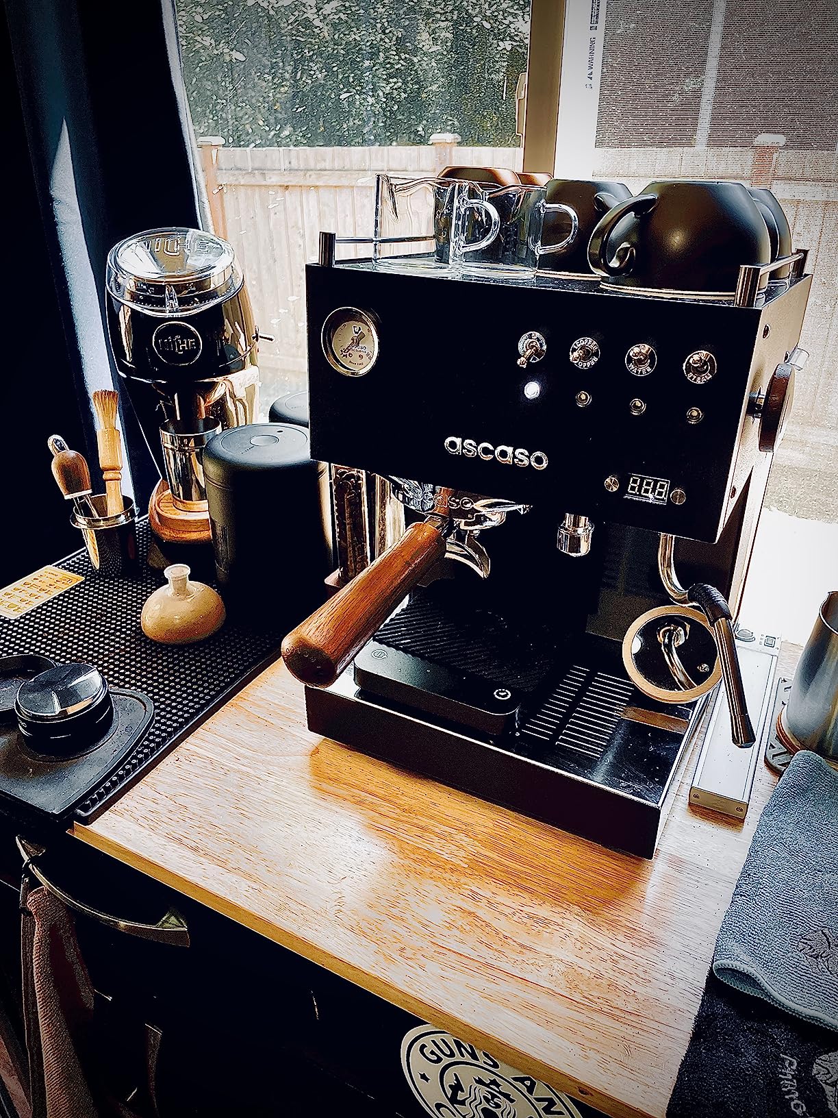 Ascaso Steel DUO Espresso Machine | PID | Programmable | Volumetric Controls | Dual Thermoblock | 120V | (White) customer photo 1