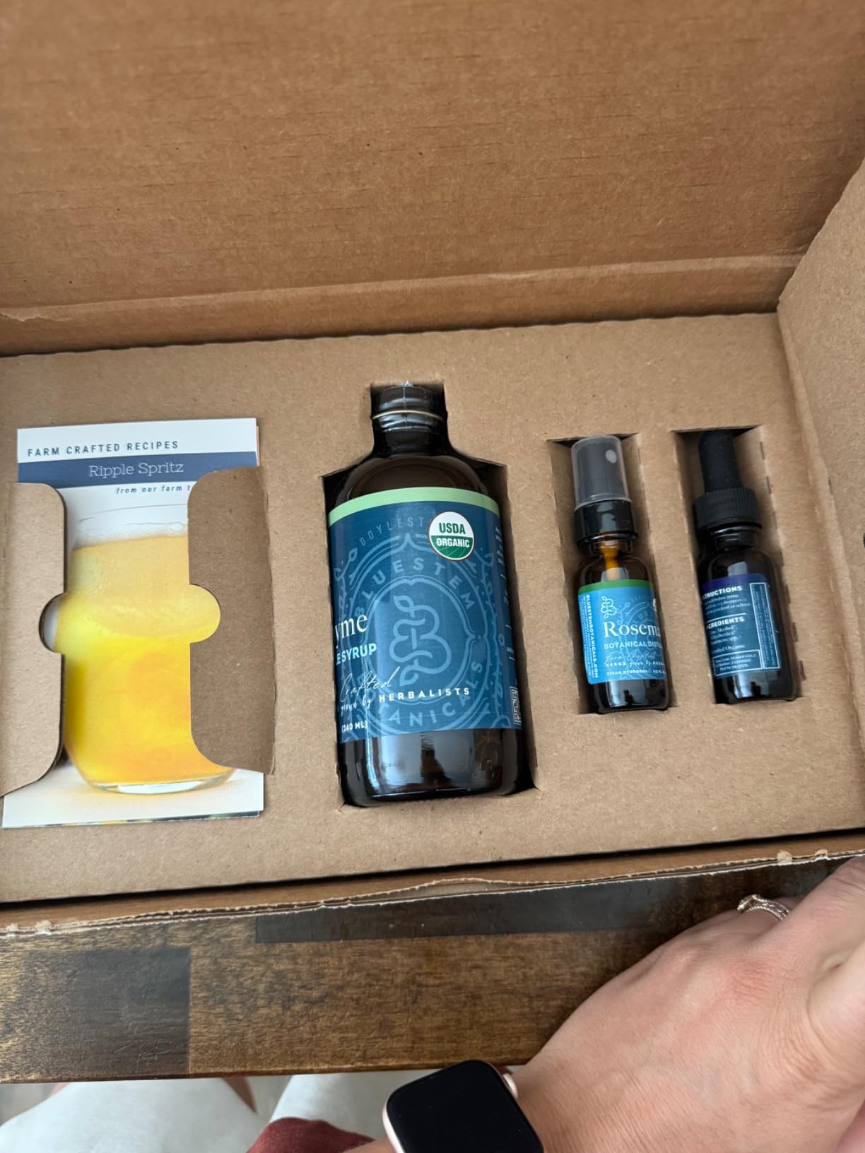 Bluestem Botanicals, Ripple Spritz (French 75) Gin Mixer Gift Set for Craft Cocktails, 3 Organic Herbal Extract Mocktail Mixers, Makes up to 12 Drinks customer photo 1