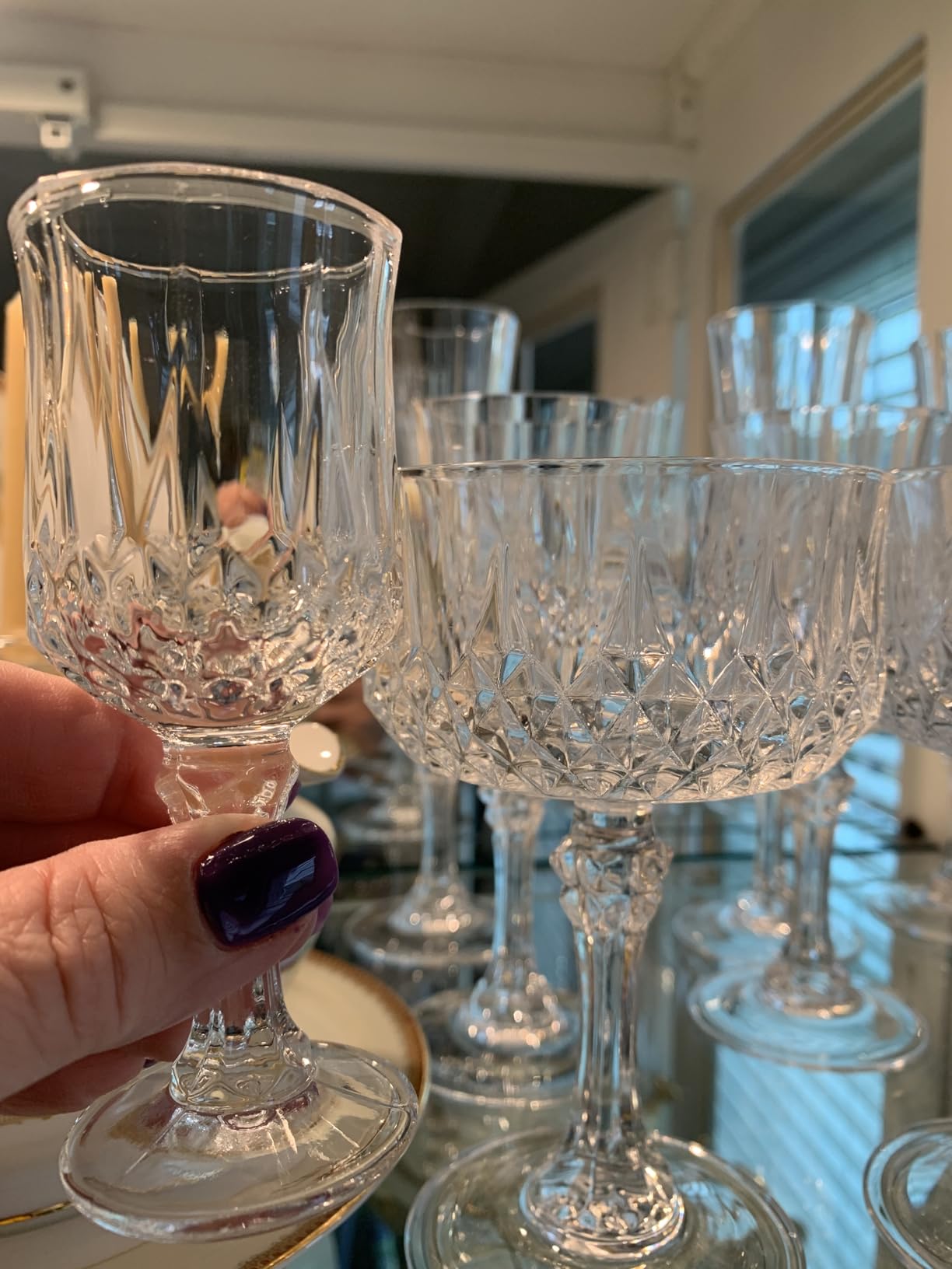 Cordial Glasses With Stem - Sherry, Port, Crystal Shot, Limoncello - 1.75 oz (Set of 6) customer photo 1