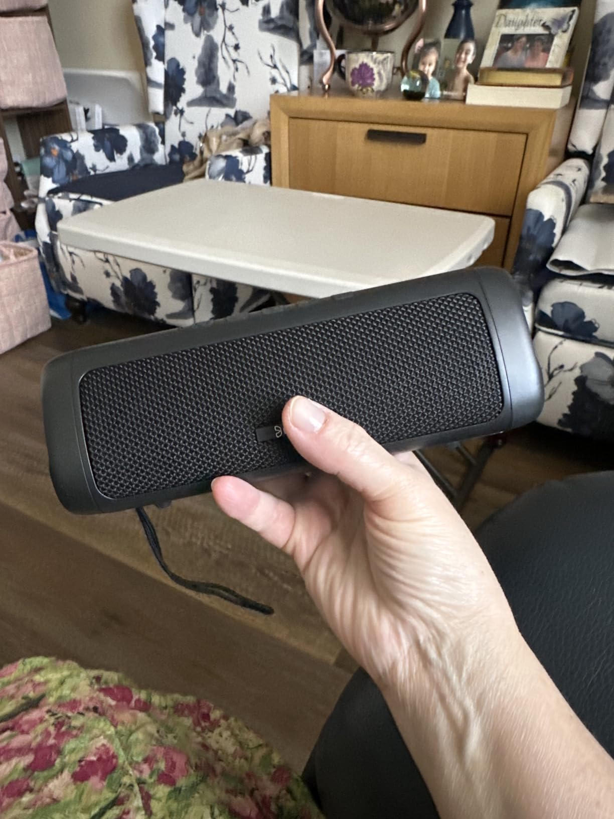 Bluetooth Speaker, 20W HD Sound, Portable Wireless, IPX5 Waterproof, Up to 24H Playtime, TWS, for Home/Party/Outdoor/Camping/Beach Essentials, Birthday Gift for Fathers Day Men Dad Husband (Black) customer photo 1