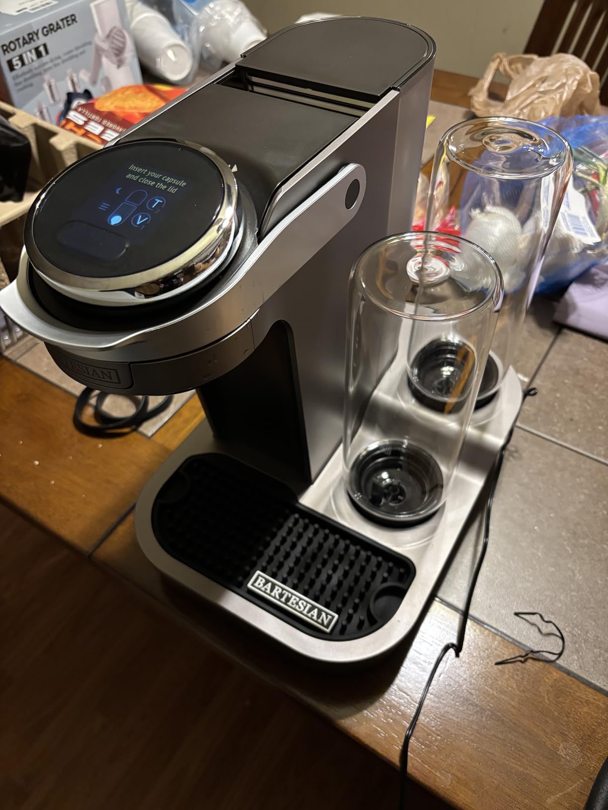 Bartesian Duet Cocktail Machine and Margarita Maker - Compact Home Bartender Mixologist Drink Mixer with 2 Glass Spirit Bottles - Automatic Machine Creates Premium Cocktails and Mocktails in Seconds customer photo 1