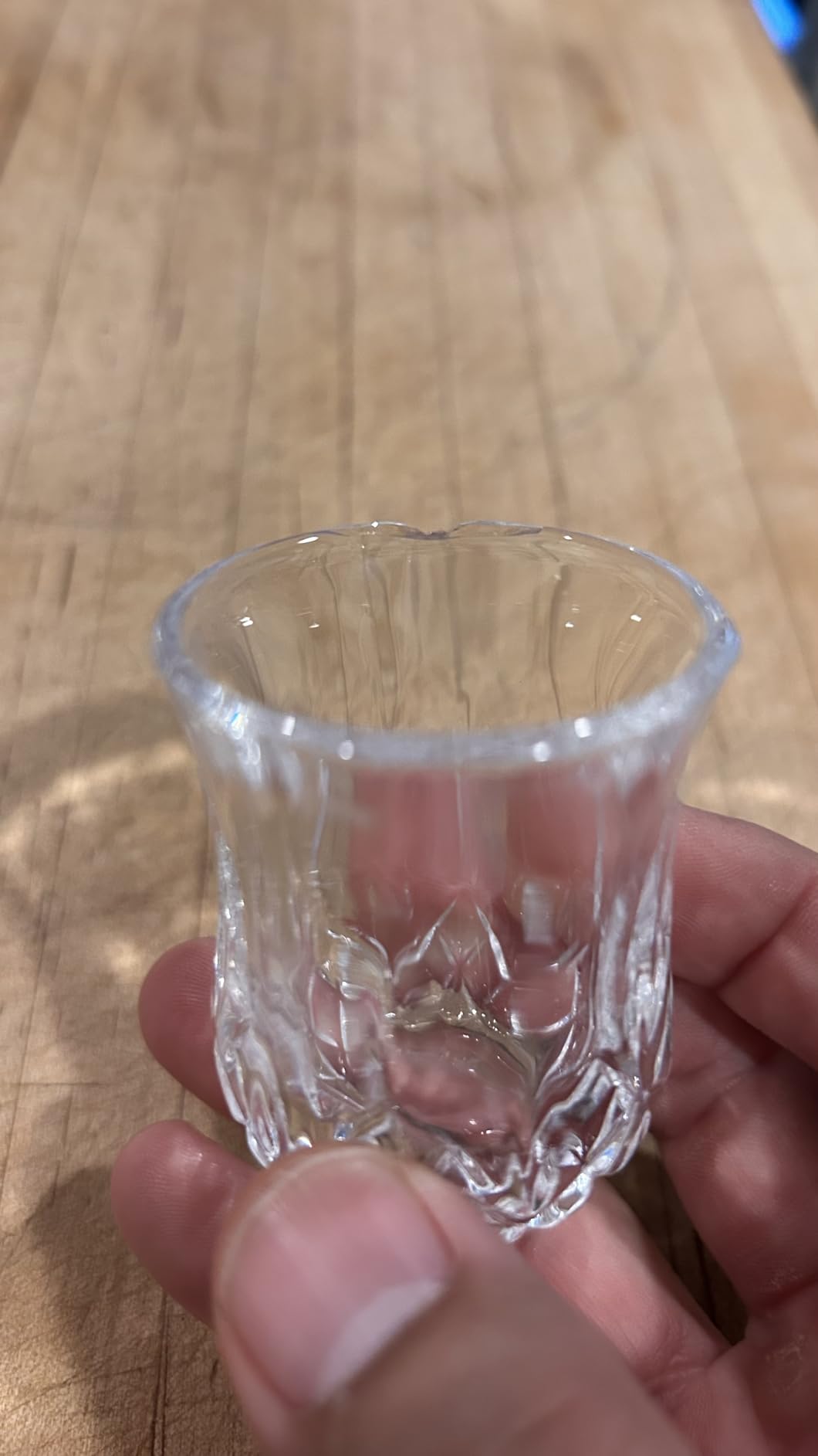 QUAFFER Shot Glass (Set of 6) - Elegant Diamond Patterned Shot Glasses 1.75 oz customer photo 2