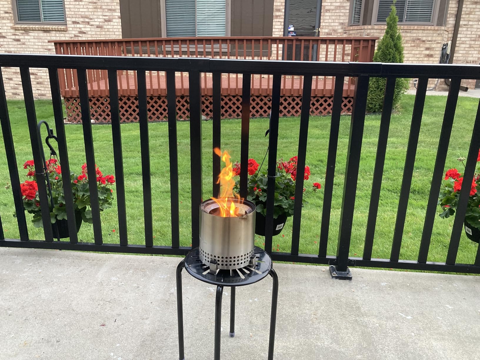 Solo Stove Mesa XL, 7 Inch Tabletop Fire Pit with Stand - Smokeless, Stainless Steel Fire Pit for Camping, Outdoor & Patio - Wood Burning or Pellet Fueled Portable Bonfire, 2.3lbs customer photo 1